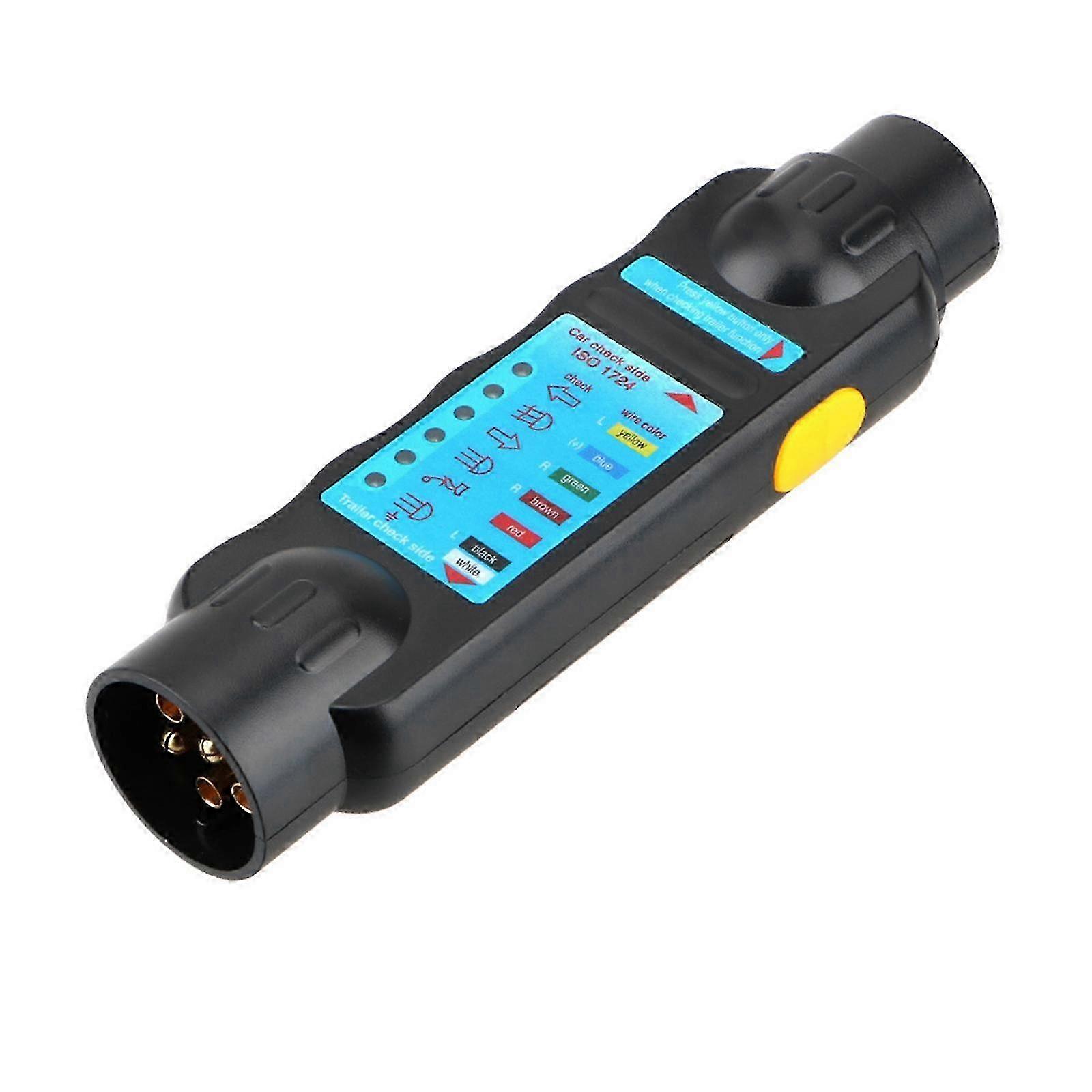12V Trailer Socket Tester Testing Tool 7 Pin for Automobile RV Vehicles hwy