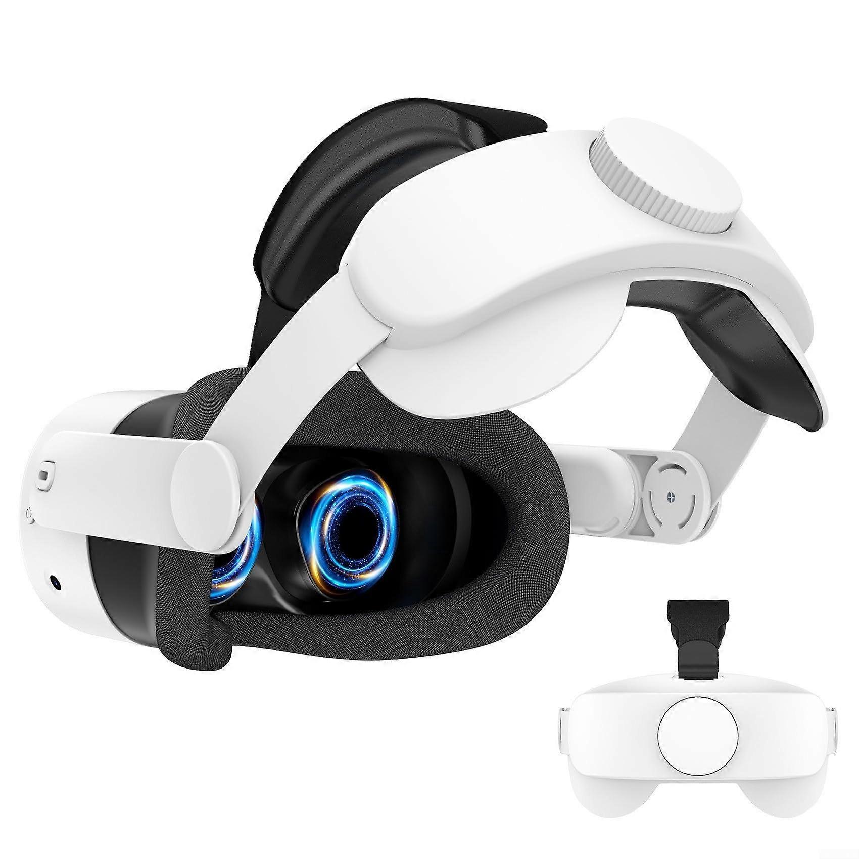 VR headset accessories, adjustable head strap for Meta Quest3 ensures stability during gameplay (black)