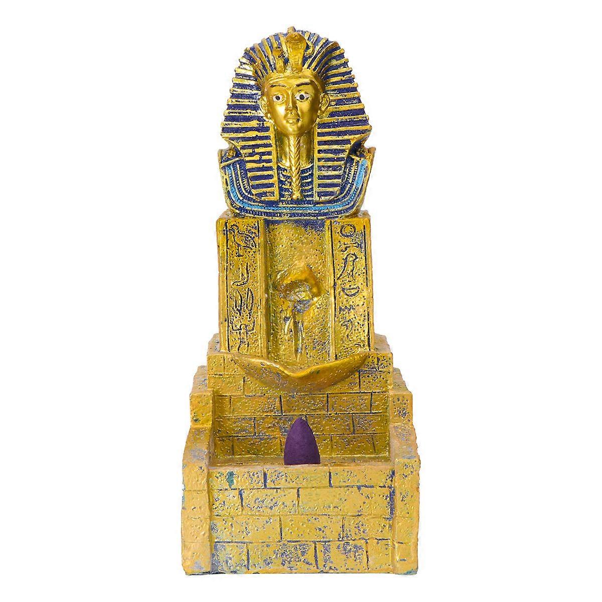 Aromatherapy Decoration Resin Incense Holder Statue Golden 10x20cm Study 1Pack