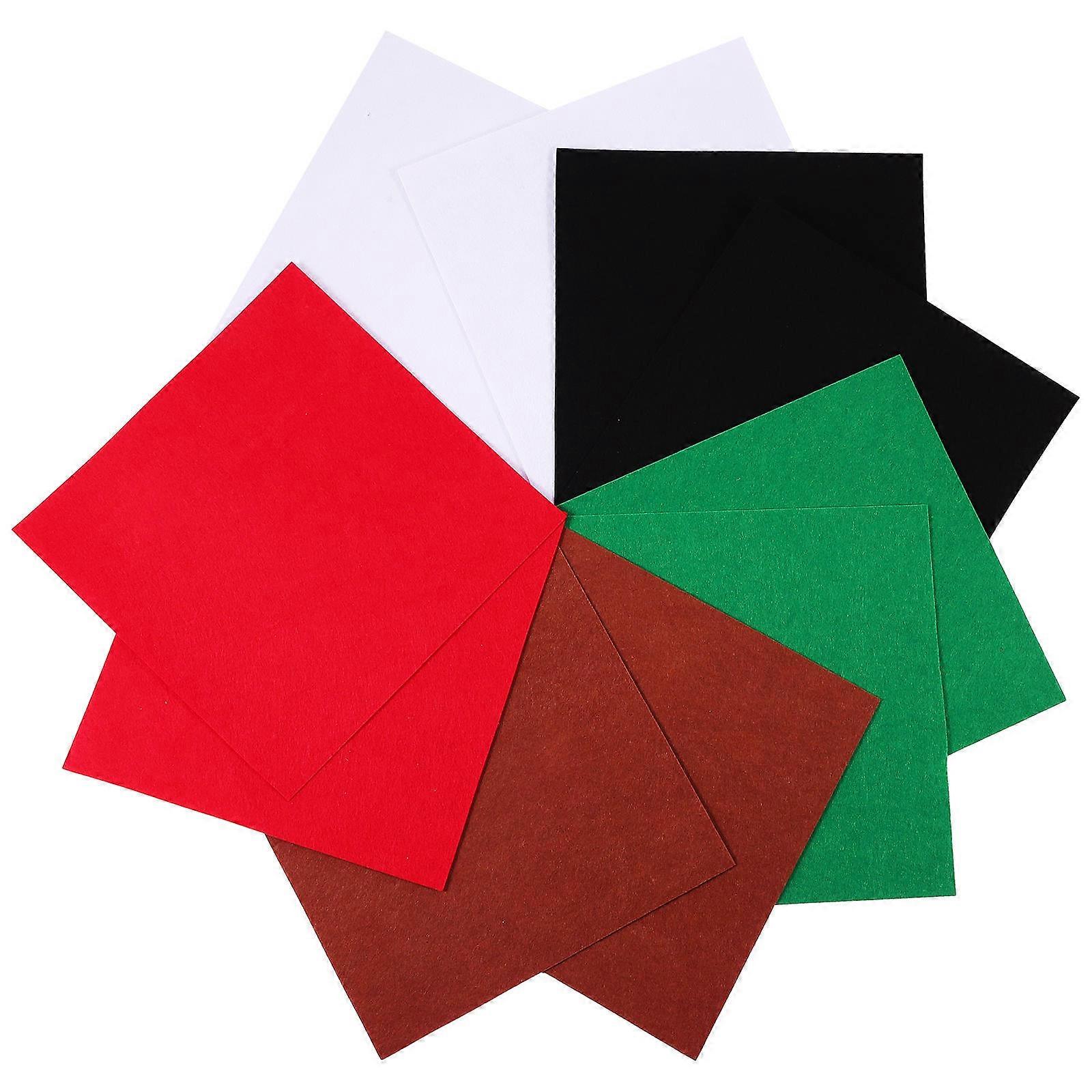 Felt Fabric Sheets Craft Felt Squares for Christmas Black 30X30cm Craft Materials 20Pack