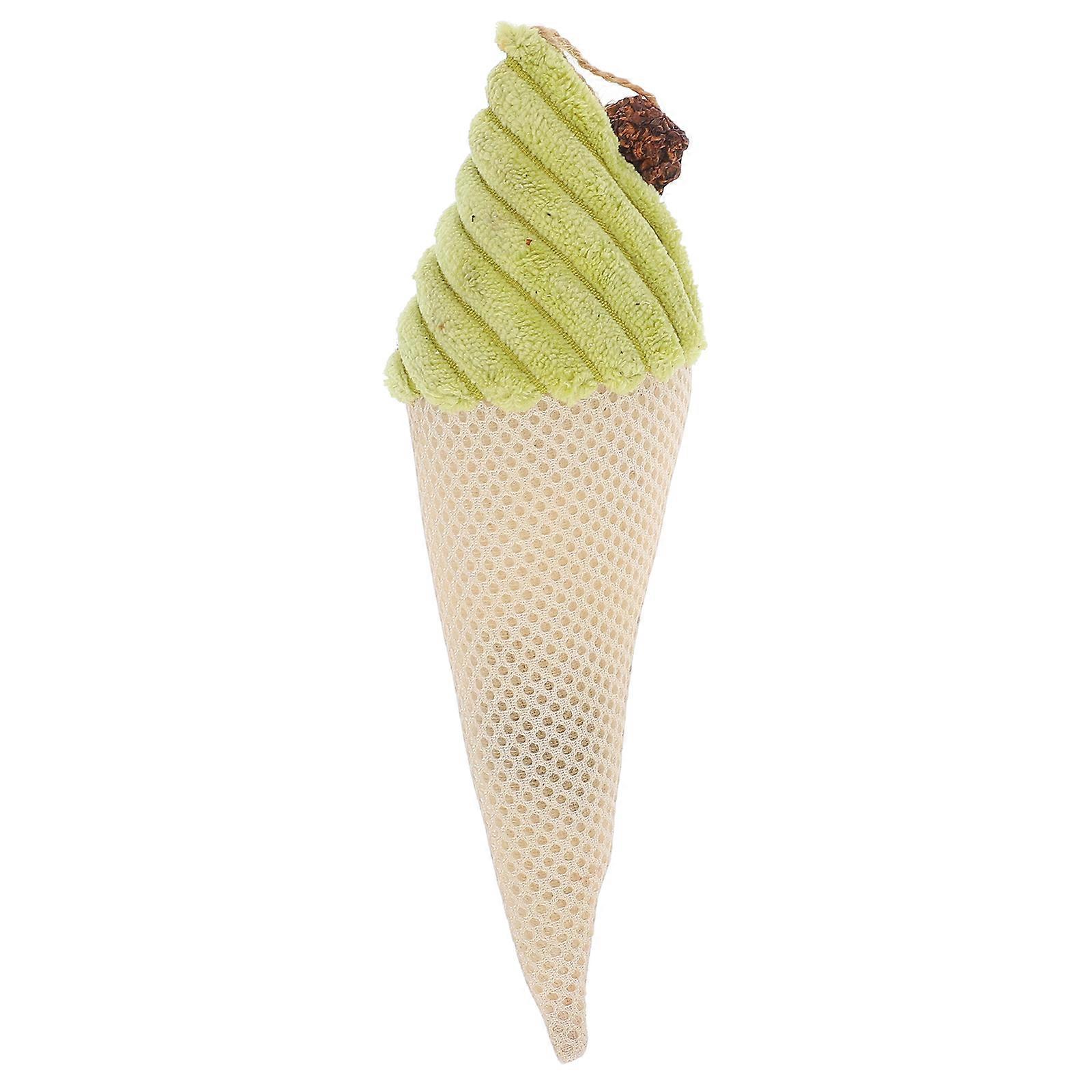 Interactive Cat Toys Catnip Infused Plush Ice Cream Cone Pet Toys for Indoor Playtime Easy to 1Set