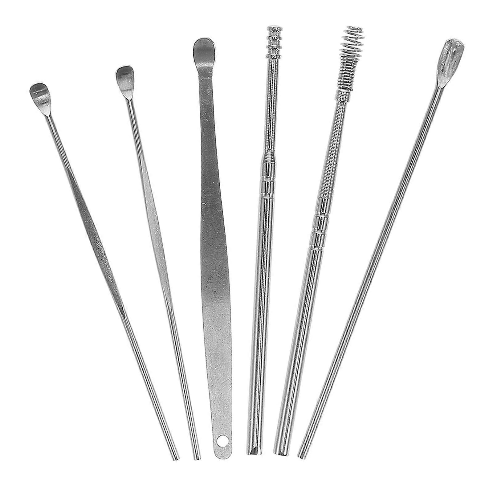 Stainless Steel Ear Wax Removal Tool Set Spiral Design Ear Cleaning Kit with Storage Box, Durable & Easy to Use for Adults