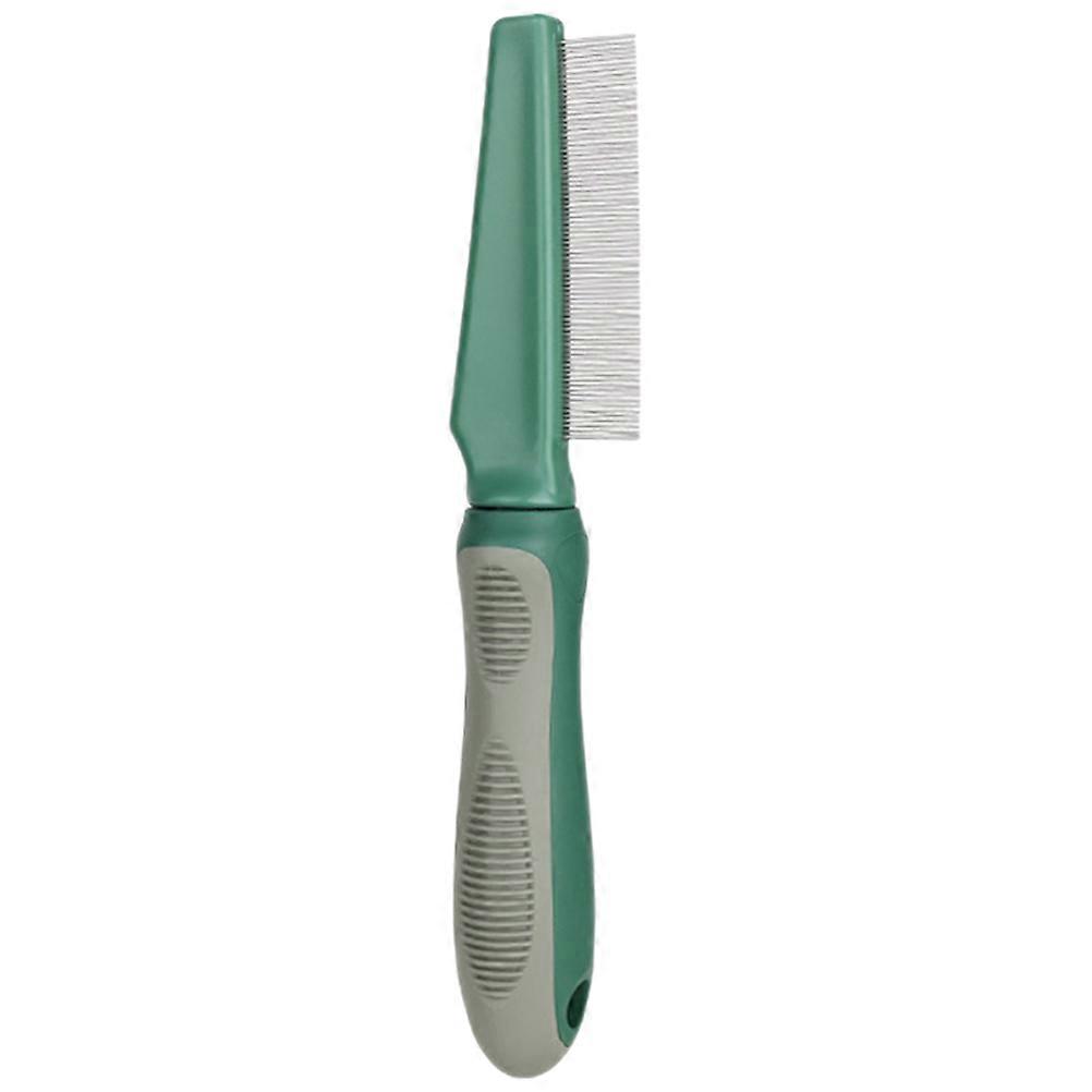 Portable Pet Grooming Comb with Fine Metal Teeth for Removing Mats – Comfortable Handle Suitable for All Dog and Cat Hair Lengths