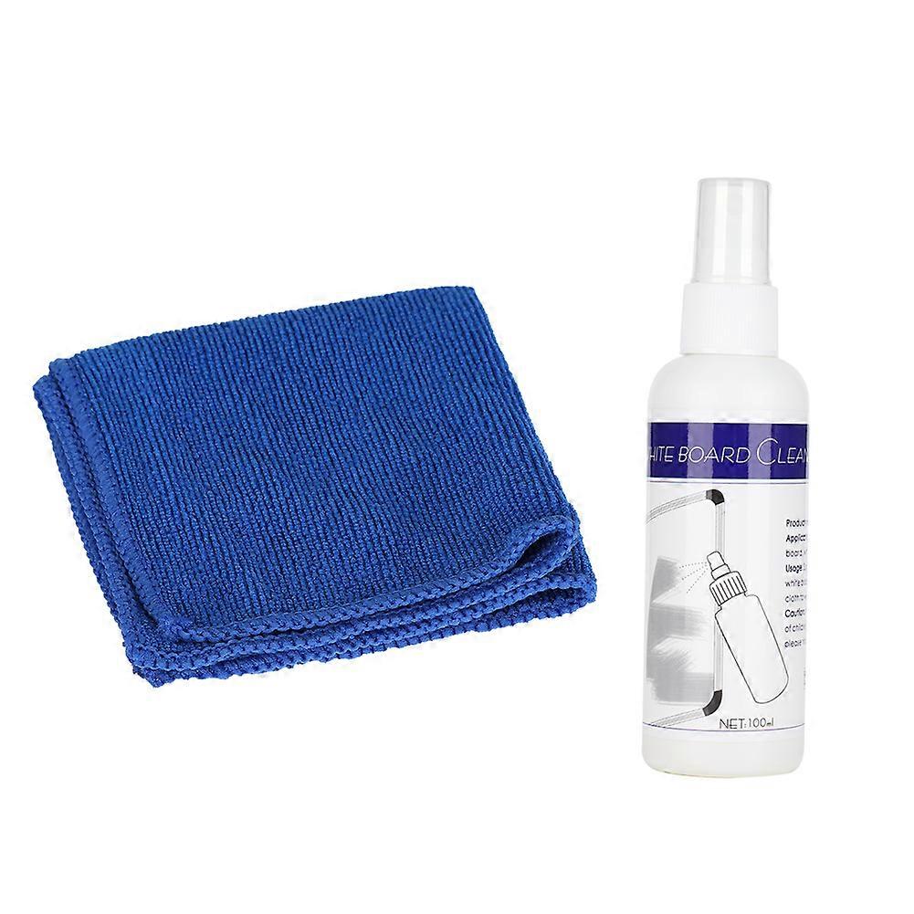 Spray nettoyant non corrosif pour tableaux blancs numériques avec kit d'outils de nettoyage en tissu