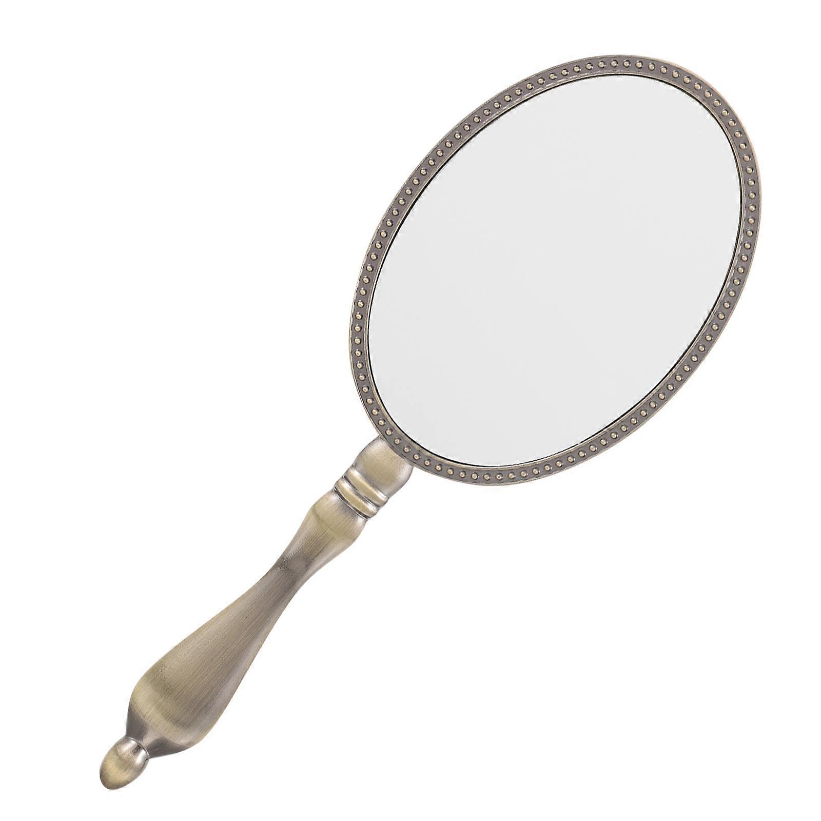 Hand Held Mirror With Portable Function For Women Home And Office Use 1Set