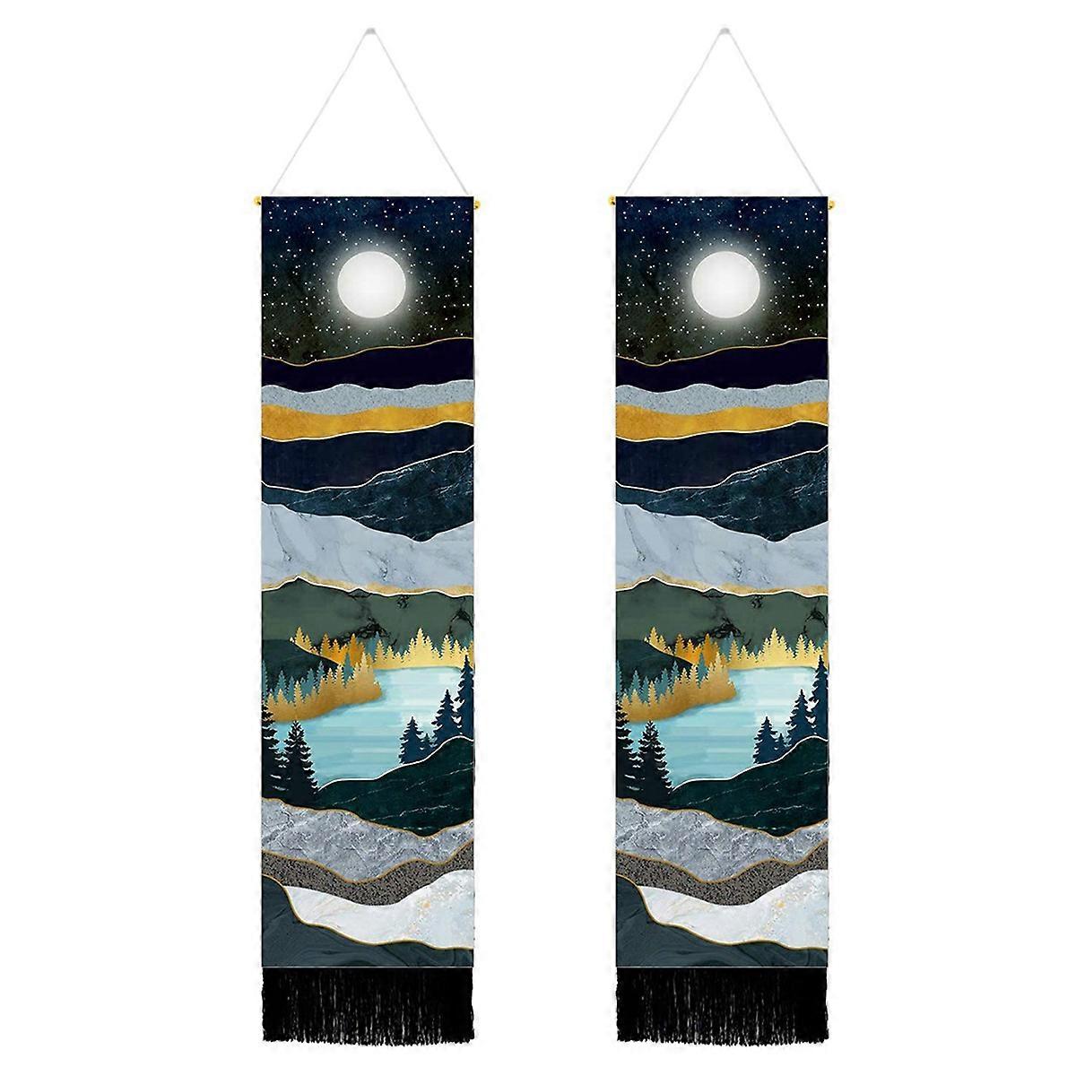 1Set Narrow Tapestry Long Landscape for Bedroom Vertical Tapestry