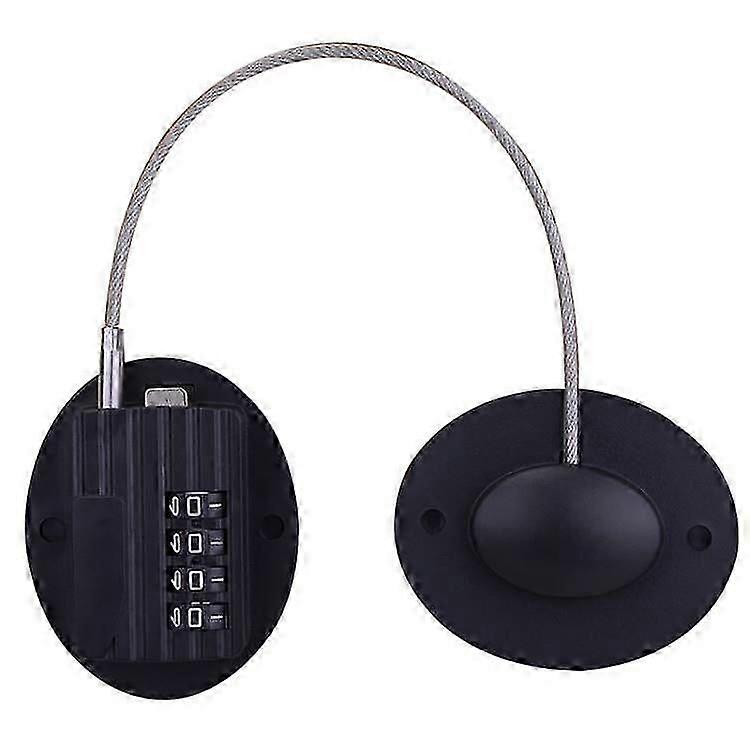 Refrigerator Lock - Heavy Duty Combination Fridge Lock(1Pcs,Black)