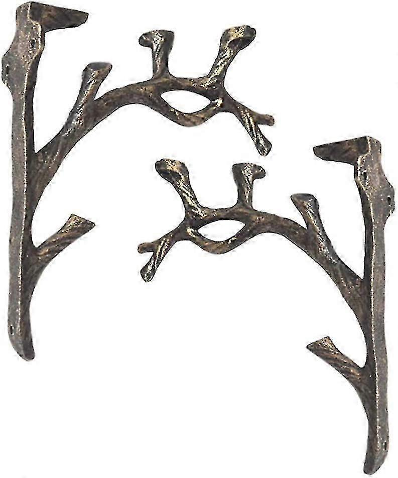 Vintage Shelf Brackets(2pcs),cast Iron,branch Shape Square Shelf,do The Old,triangle Bracket,wall-mounted
