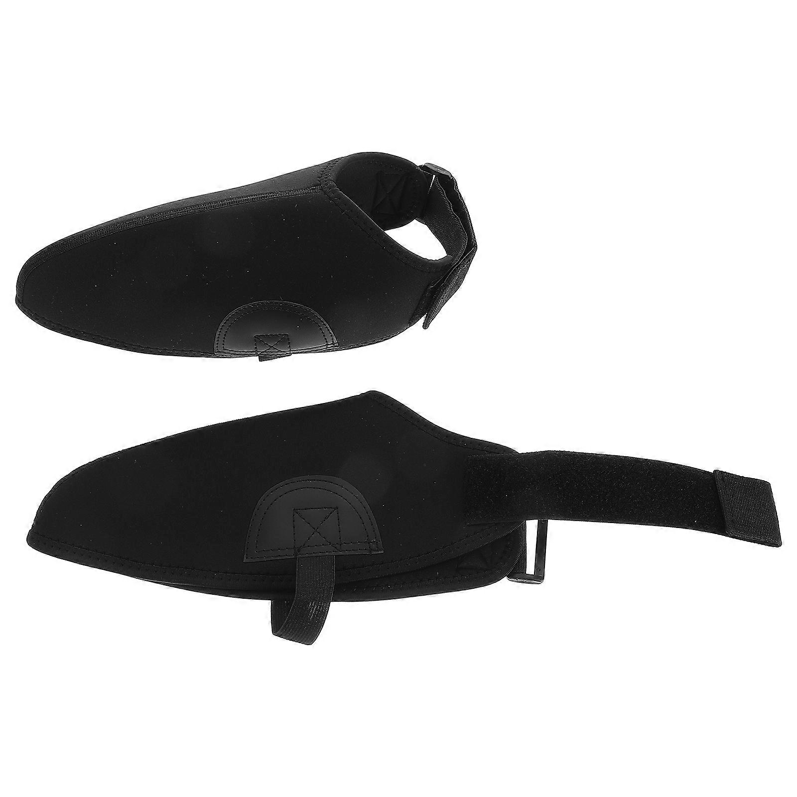 Shoe Covers Reusable Ski Boot Covers Insulated Windproof Warm Unisex Design 28.00X12.50X1.50cm Black 1 Pair