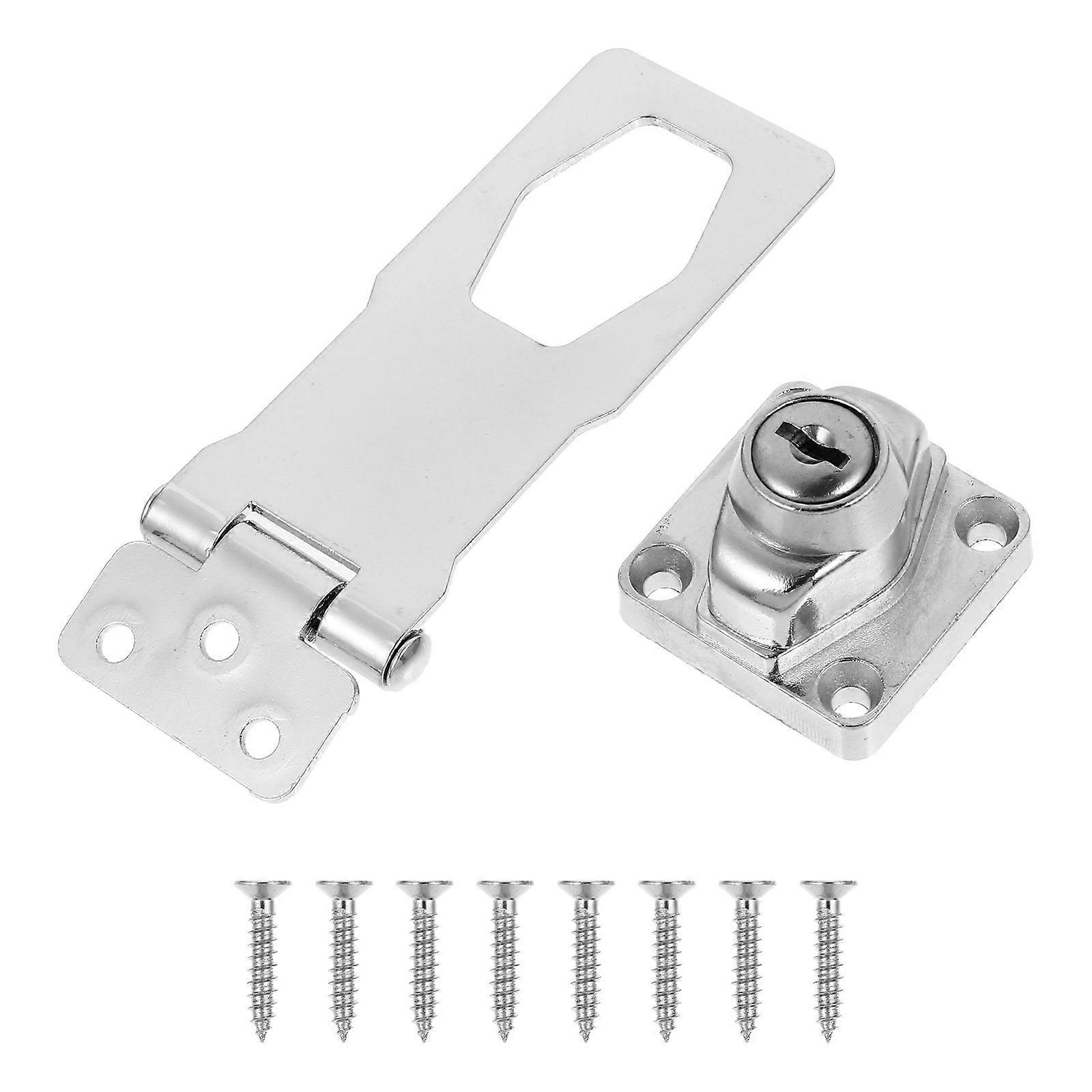 Furniture Lock Cabinet Locks with Keys for Home Use 2Pcs Silver Zinc Alloy