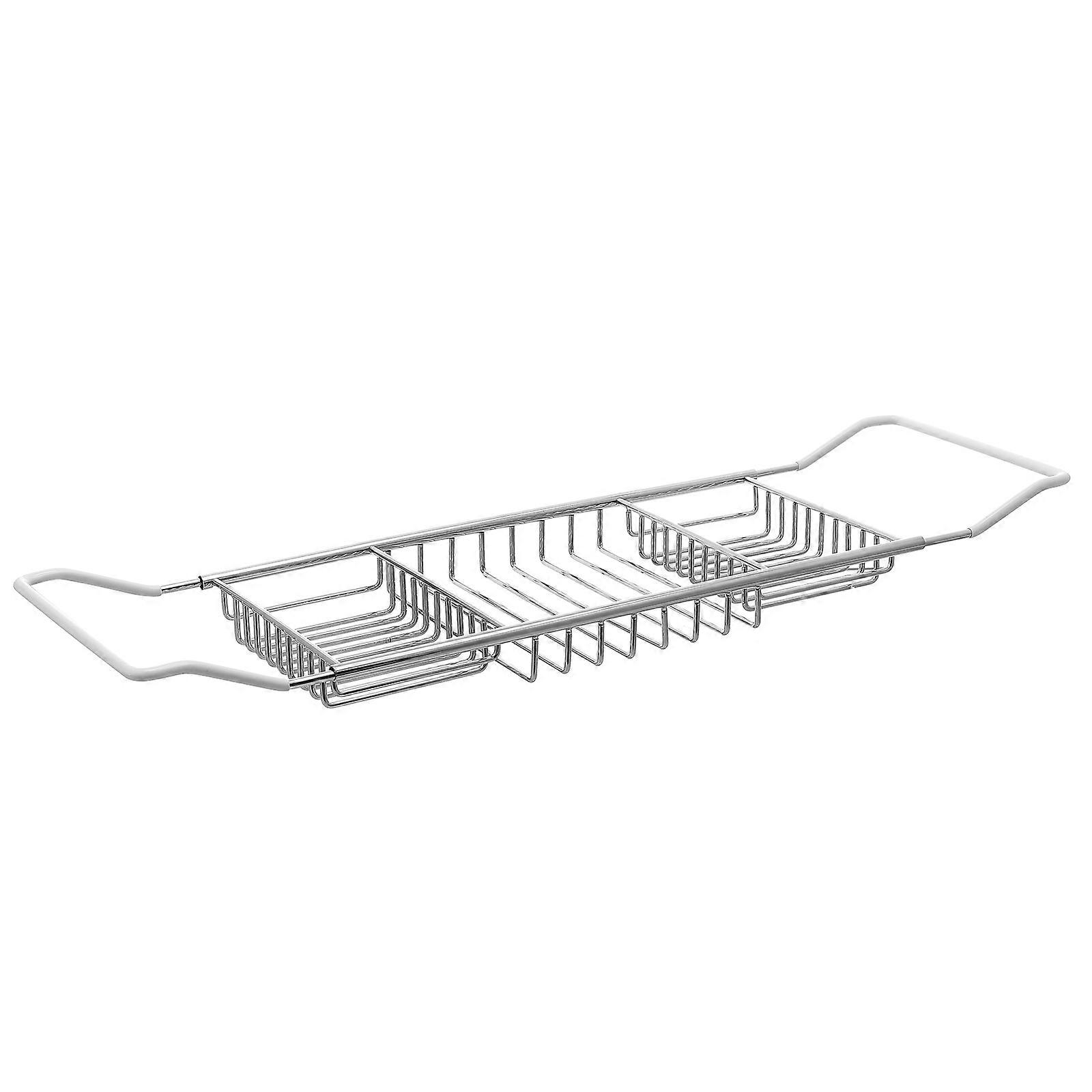 a refined and professional product description for your **Extendable Stainless Steel Bathtub Tray Rack**:
### 🛁 Extendable Stainless Steel