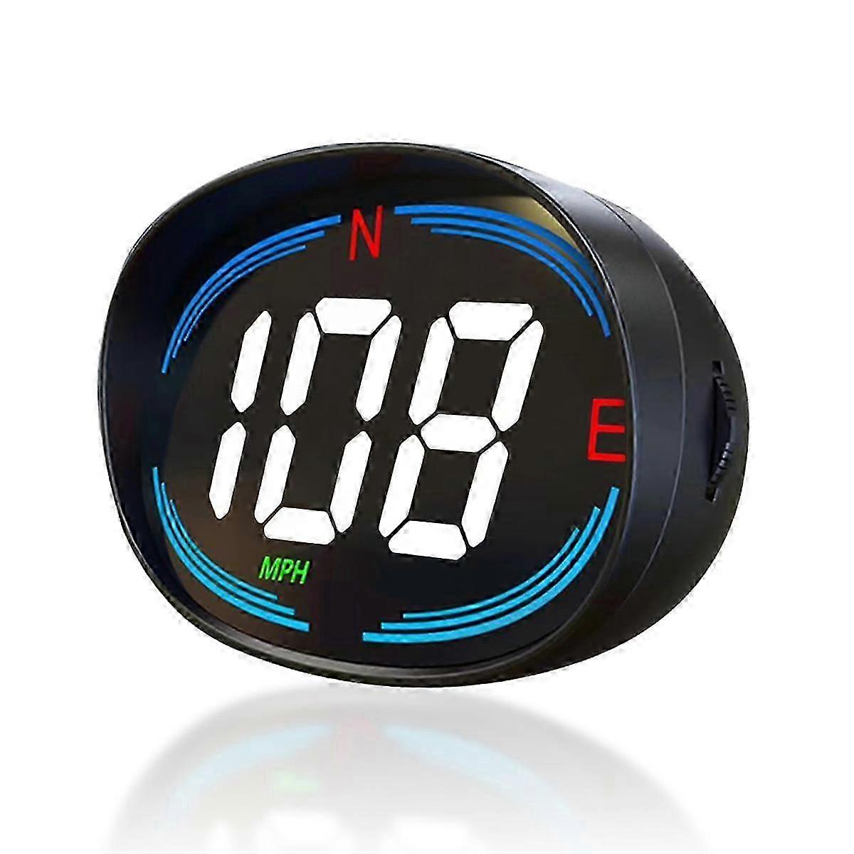 HUD GPS Speedometer Universal Car Heads-Up Display 2.7inch Speed Meter with Compass over Speed Alarm for All Vehicle Edition 0627