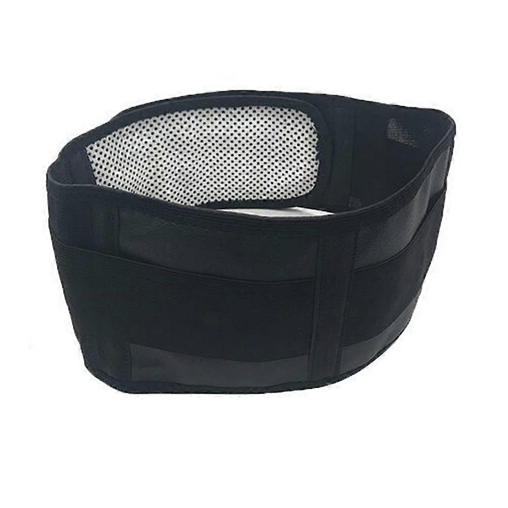 Lumbar spine support, adjustable waist, tourmaline, selfheating magnetic therapy, backwaist support belt (M)