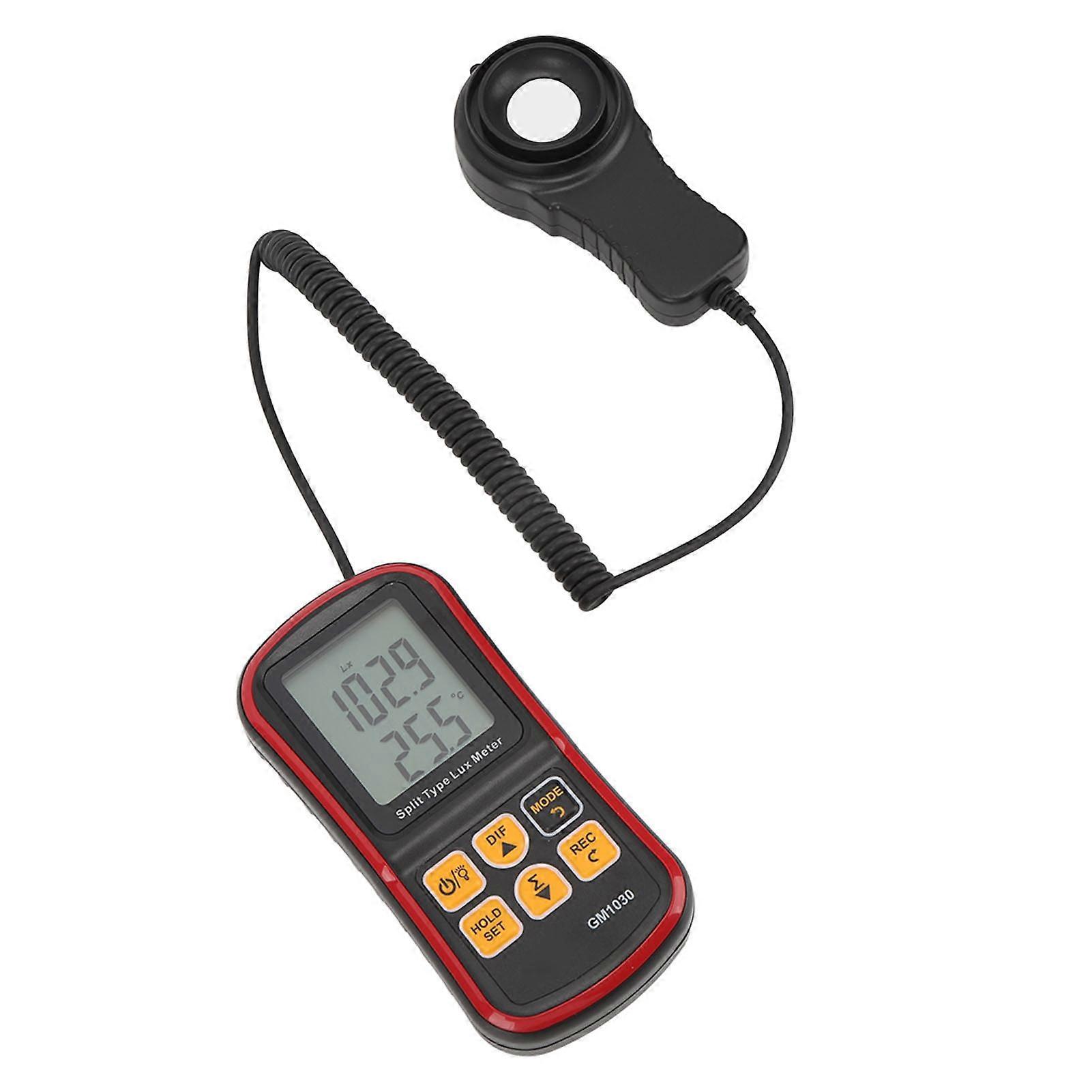 Handheld Light Meter Digital Illuminance Meter Digital Luxmeter High Accuracy Luminometer Photometer with Bluetooth APP Software Computer Software Da