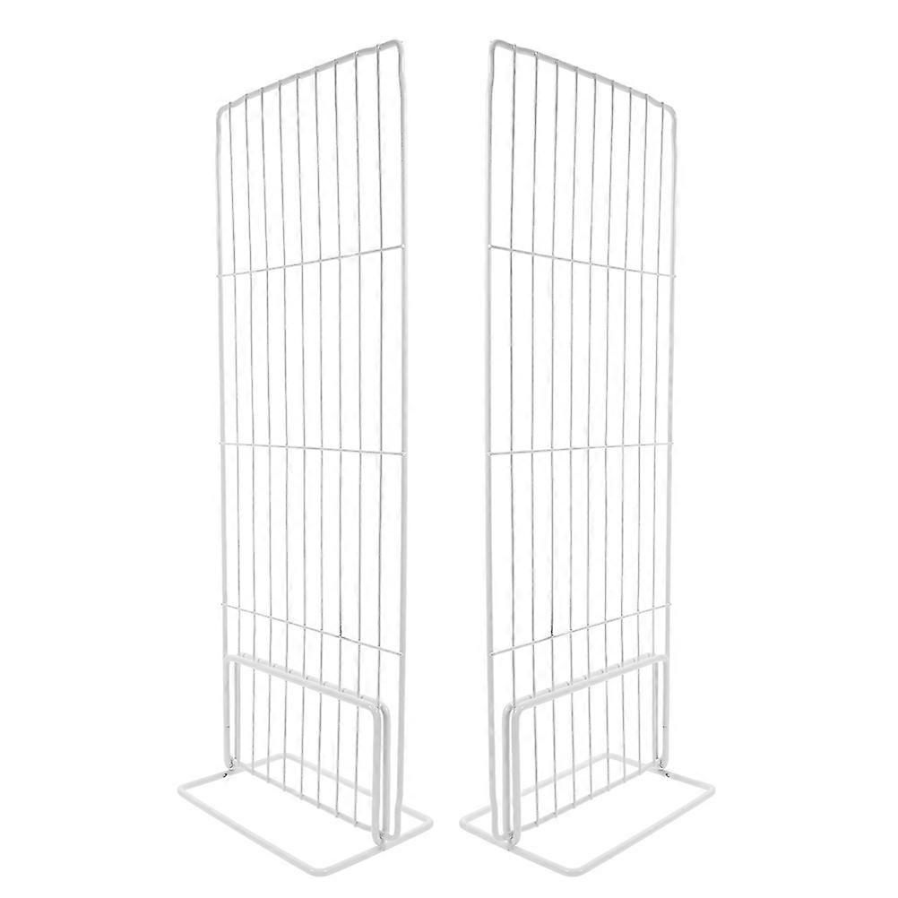 Fridge Partition Divider Iron Organizer Space Optimization Food Segregation Ventilated Design 46.00X17.00X10.00CM 2 Sets