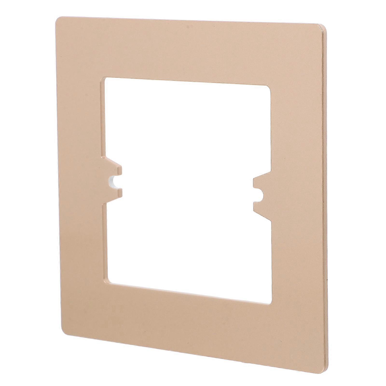 Decorative Light Switch Cover Plate Enhance Decor Golden Square 1Set