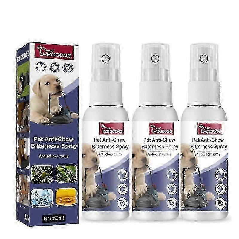 Naturlig No Chew Spray, Anti-Chew Bitterness Spray, Anti Chew Spray for hunder, Anti Chew Deterrents, No Chew Spray for valper Forhindre slikking, Pet Bitter An