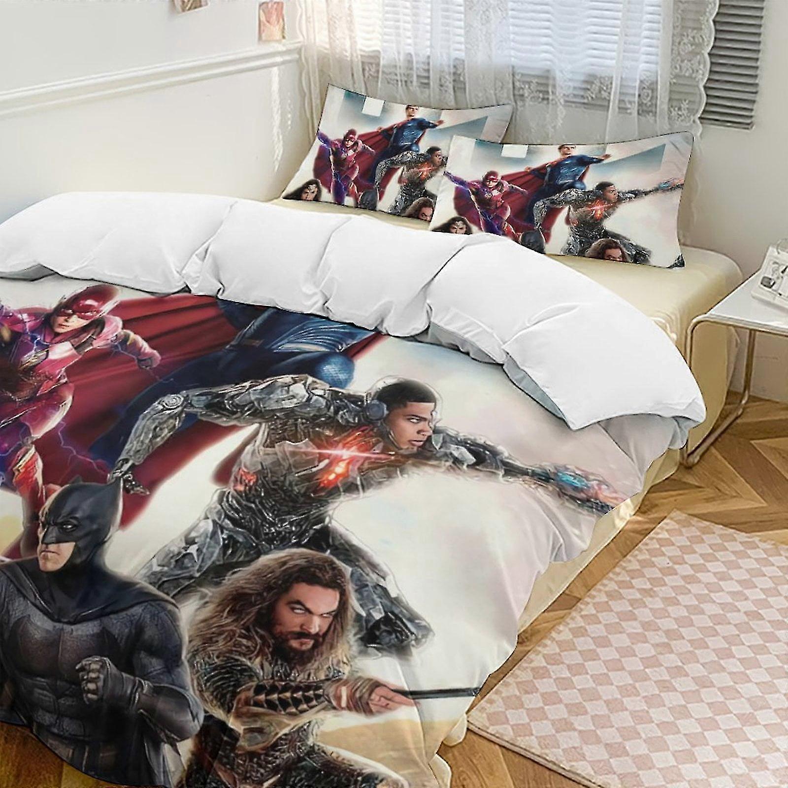 Set di biancheria da letto per bambini e ragazzi, set di 3 pezzi con design a cartoni animati