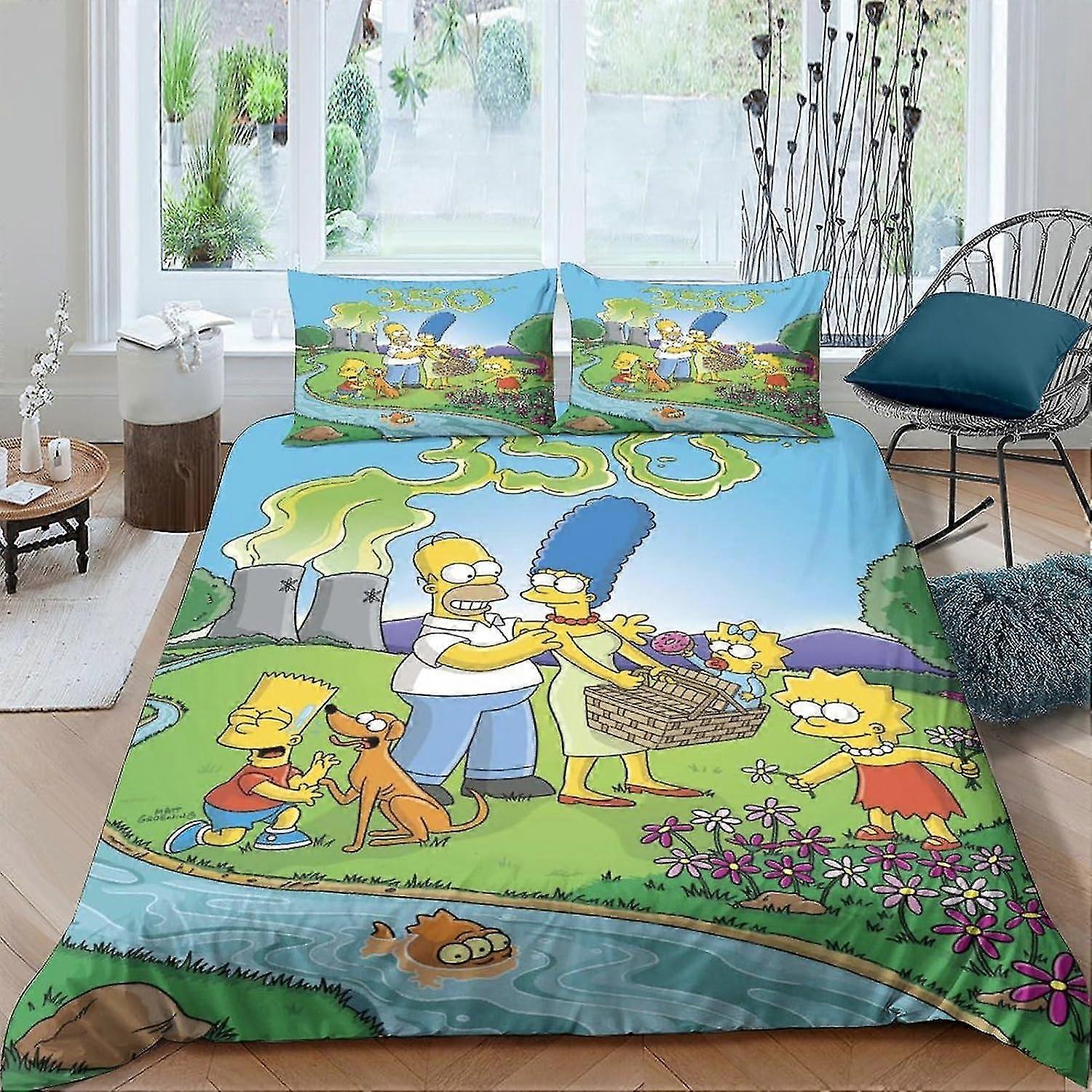 3-Piece 3D Duvet Cover Set with Zipper Pillowcase Soft Microfiber Bed Set for Teens and Adults