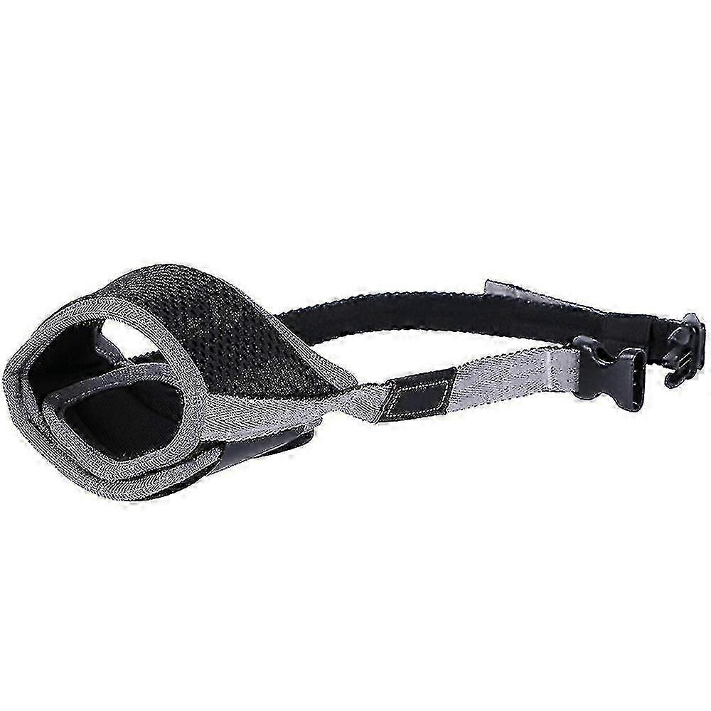Adjustable Soft Breathable Nylon Muzzle for Dogs Safety Mouth Cover Suitable for Various Breeds and Sizes