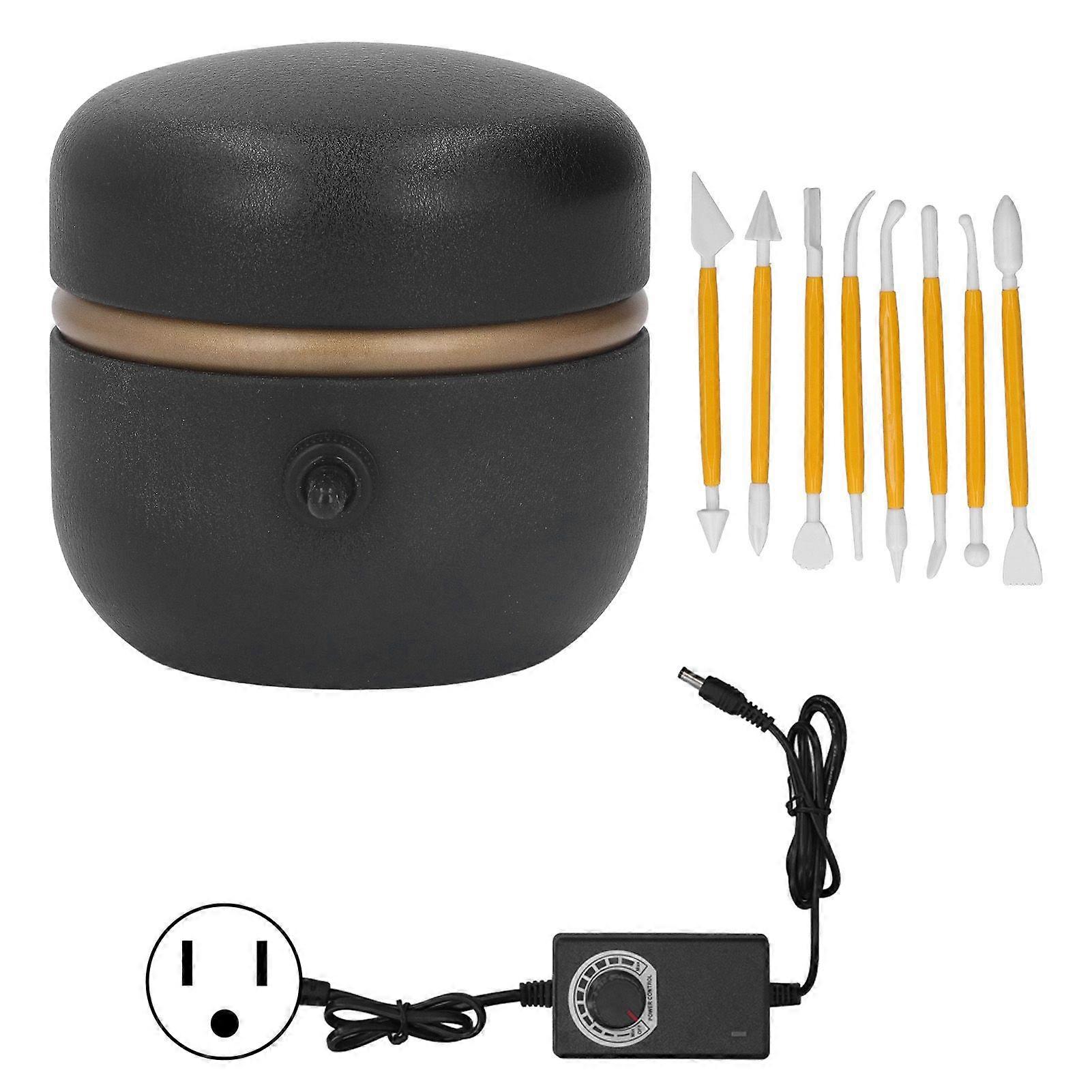 2025 Latest Model  Mini Electric Pottery Wheel Machine Small Portable Black