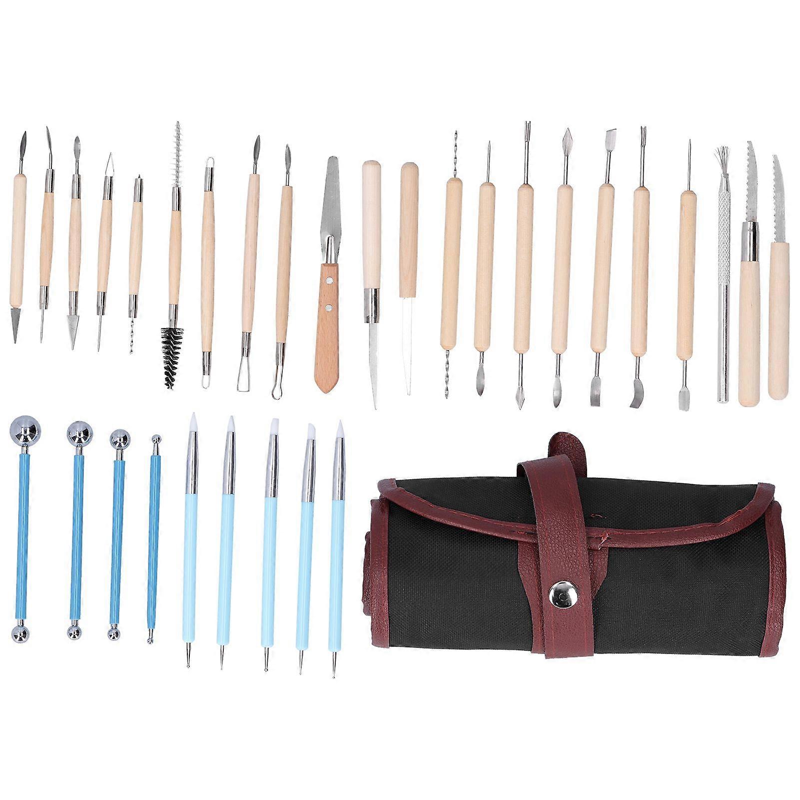 2025 Latest Model  31Pcs Pottery Tools Set Soft Clay Sculpting Carving
