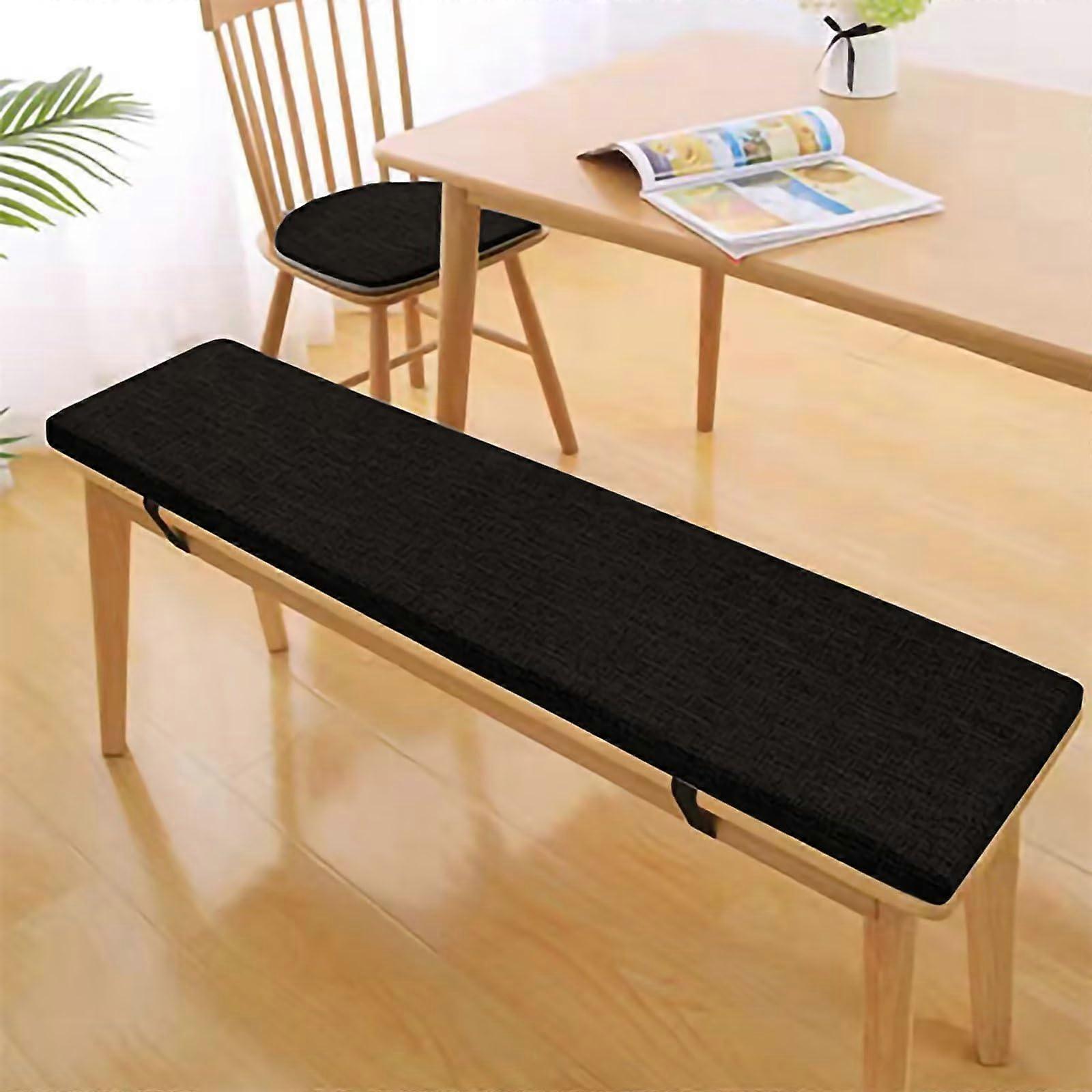 Thickened foam cushion for indoor use, swings, porches, custom long seat, 45D foam, black, 160*35*8