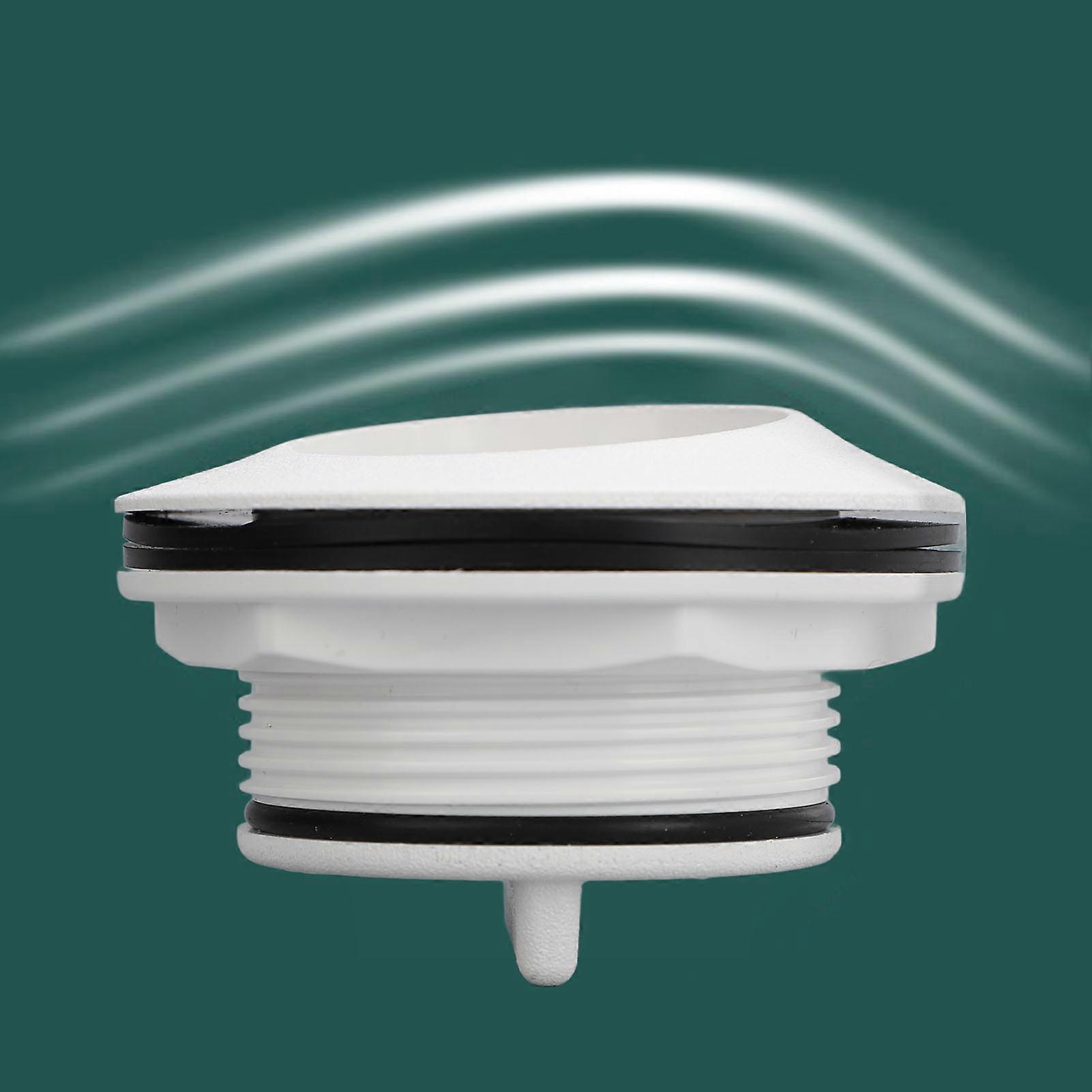Boat Deck Drain Triple Seal Design ABS Easy to Clean Prevent Blocking Deck Floor Drain Scupper White