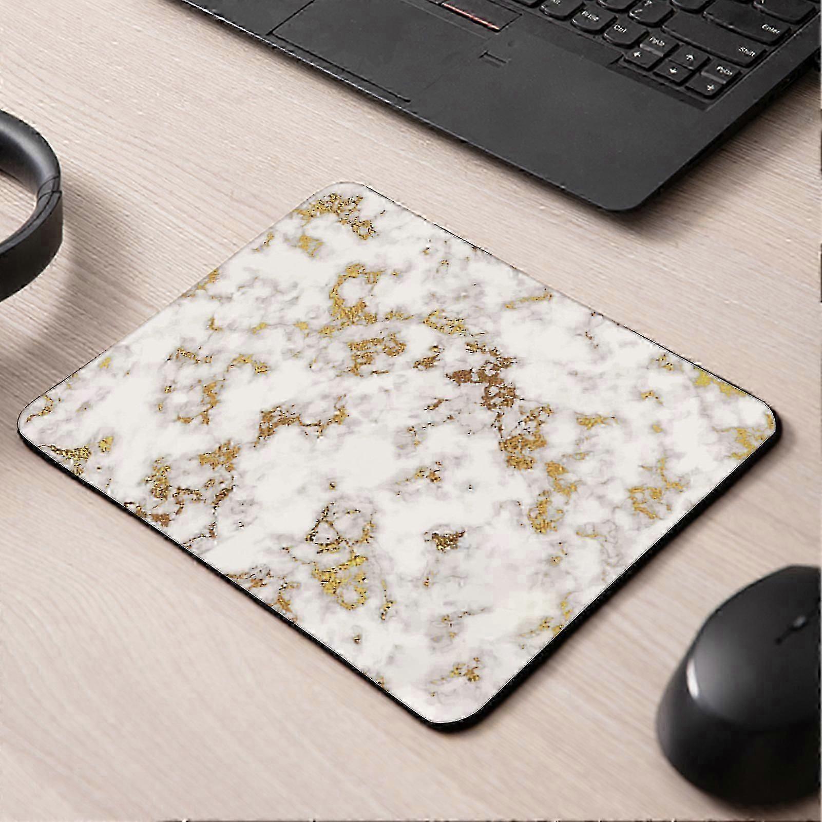 2025 Latest Model Mouse Pad Soft Rubber Non-slip Marble Stripe Block Desk Mouse