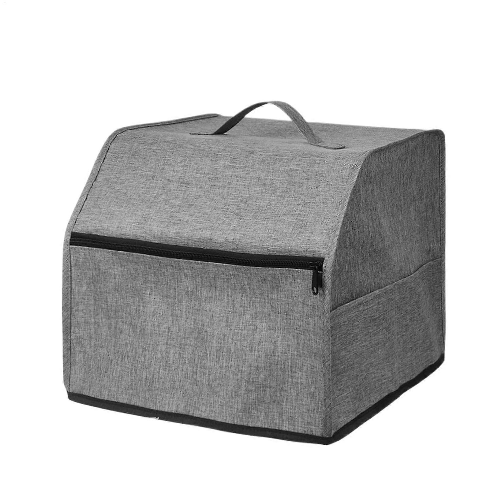 Sewing Machine Cover with Storage Bags - Gray Dustproof, Scratch-Resistant Protector with Handle Design