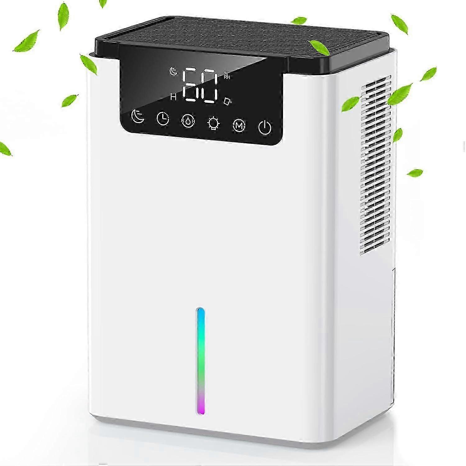 Dehumidifiers for Home,Dehumidifier 2.2L,Dehumidifiers for Drying Clothes with Auto Defrost Function,2 Working Modes