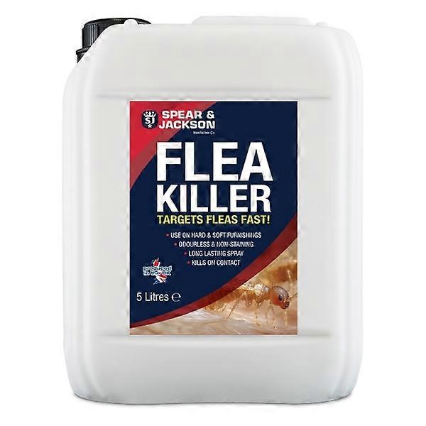 Flea Killer, 5 L, Long-Lasting, Odourless, Insecticide, Spear & Jackson
