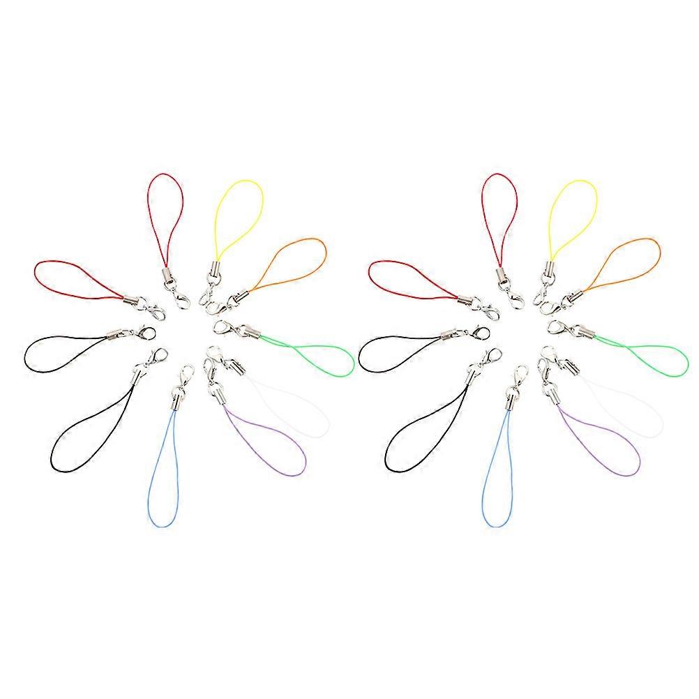200pcs Phone Charm Straps with Lobster Clasp Lariat Cord for Mobile Phone Lanyards