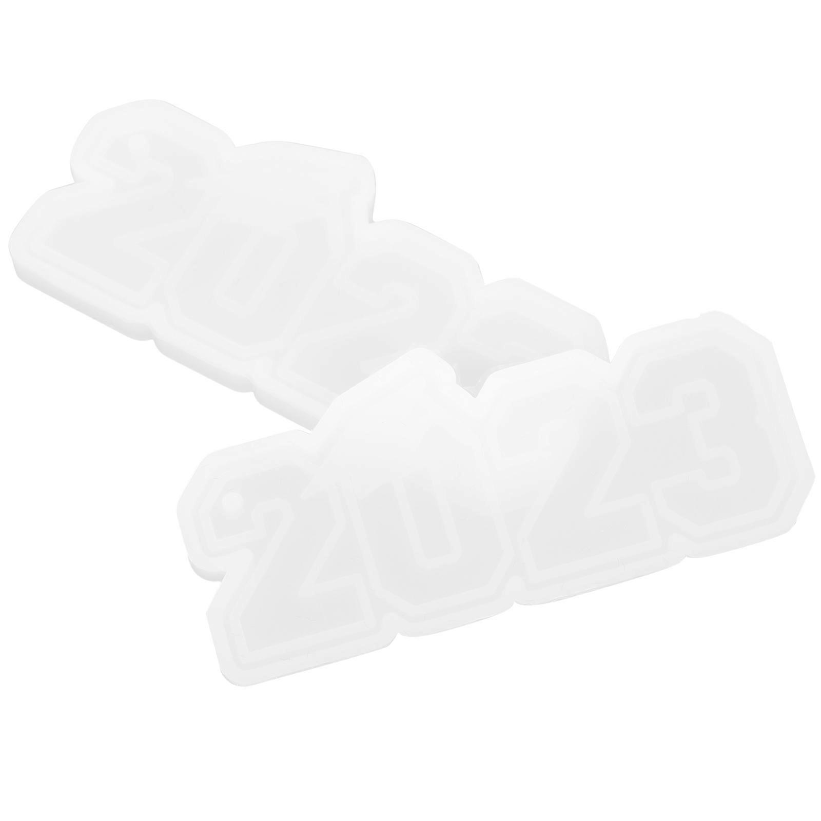 Keychain Pendant Mold Epoxy Resin Casting Mold Chocolate Candy Molding Friends Handmade Activities 8.1X3.6CM Diploma Shape 2Pcs