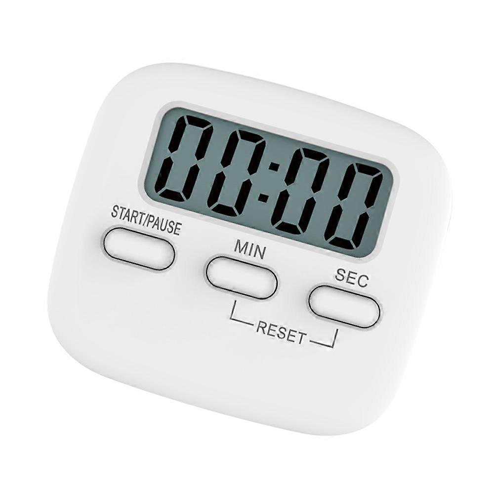 Countdown Digital Timer Clock For Cooking Gym Workout Homework Classroom Activities 2Pcs White