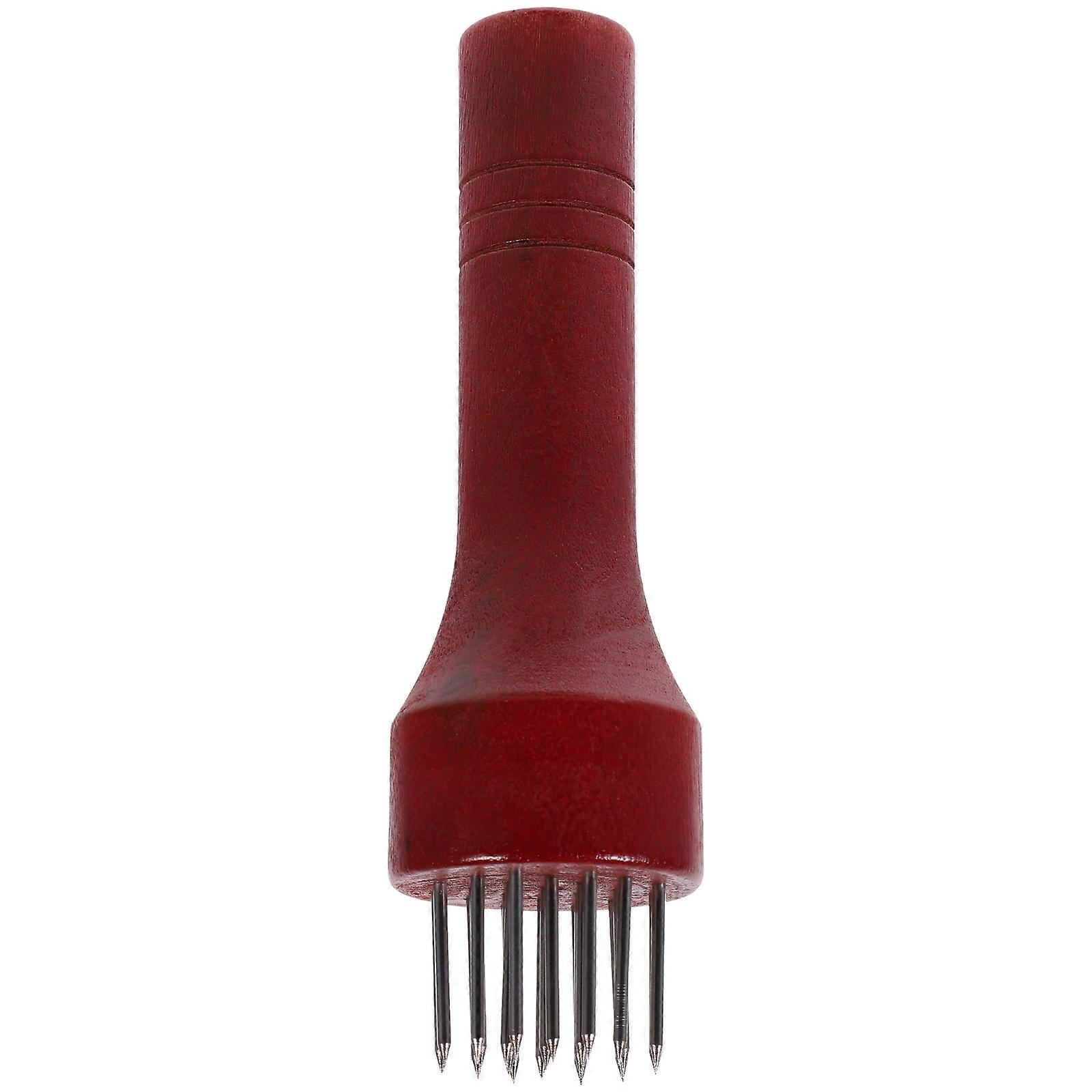 Pork Needle Tenderizer Tool for Steak, Hamburger & Meat – Wooden Mallet with Needles for Tenderizing Pork Belly and Smashing Burgers