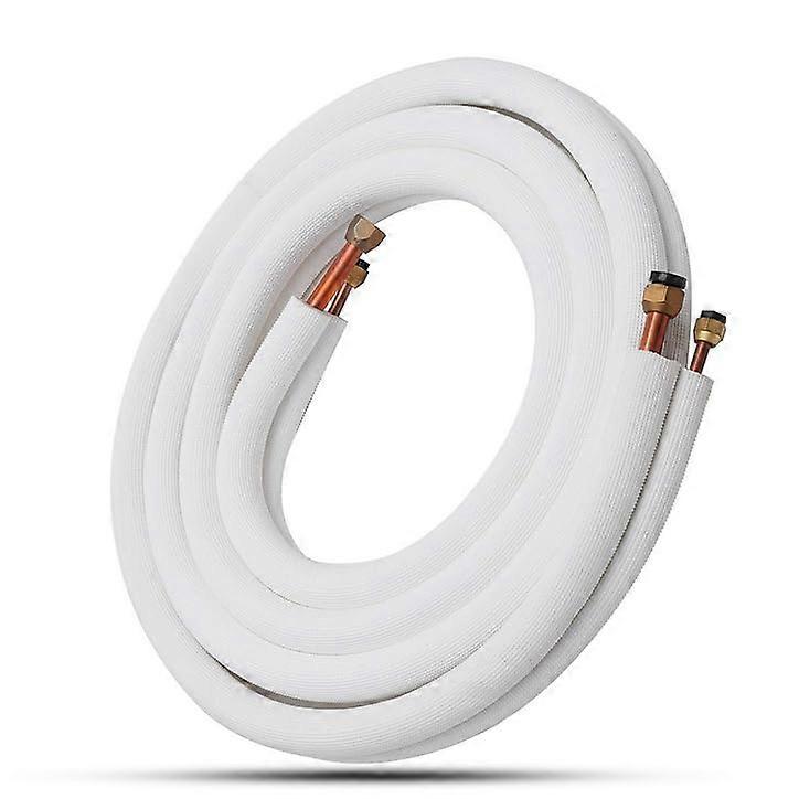 Insulated Copper Pipe Separation Line 5/8 Inch 3/8 Inch Air Conditioning Fittings Coil Pipe 5M Long Durable and Versatile