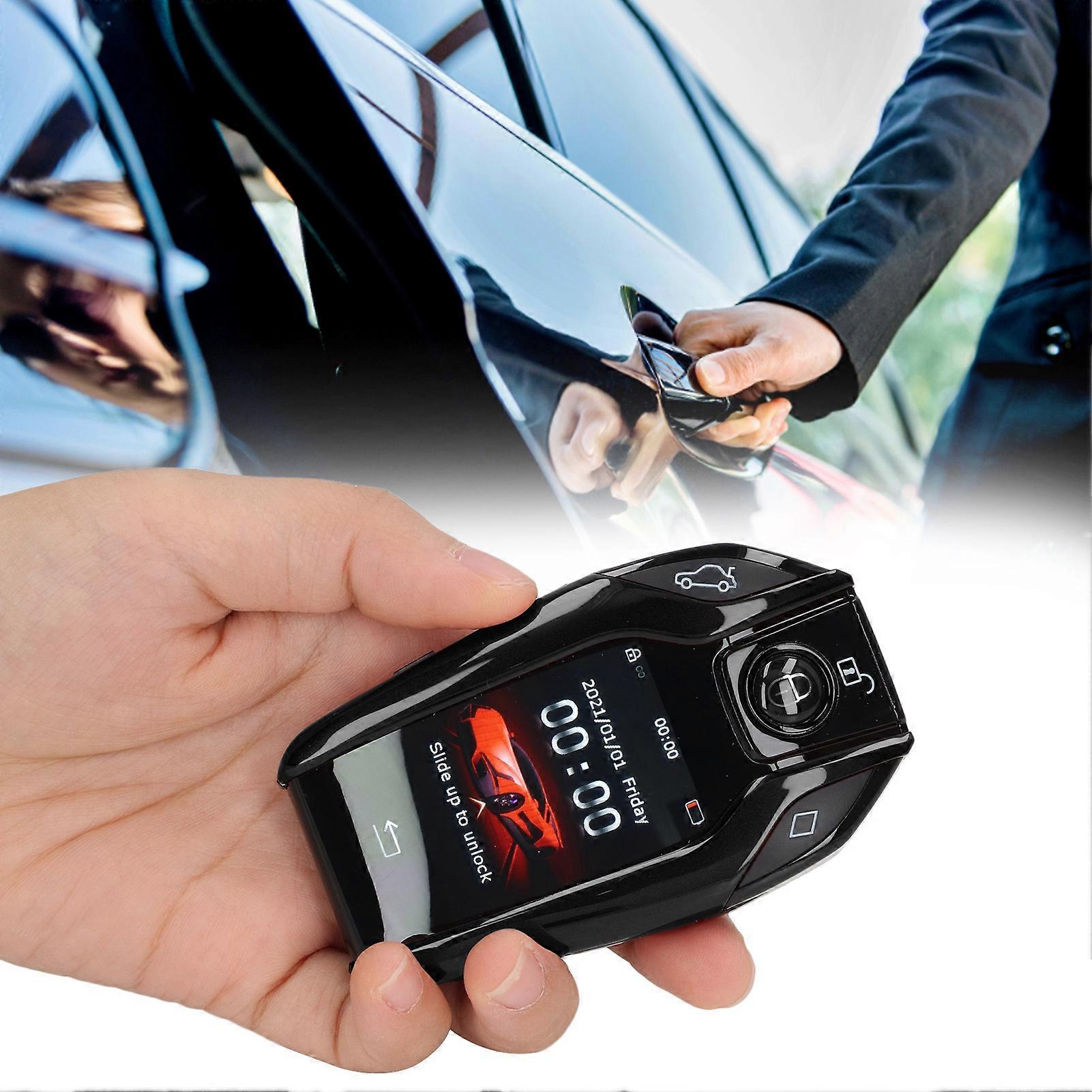 Universal TK800+ LCD Touch Screen Smart Key Remote Keyless Entry for All Start Stop Engine Button Models Black 