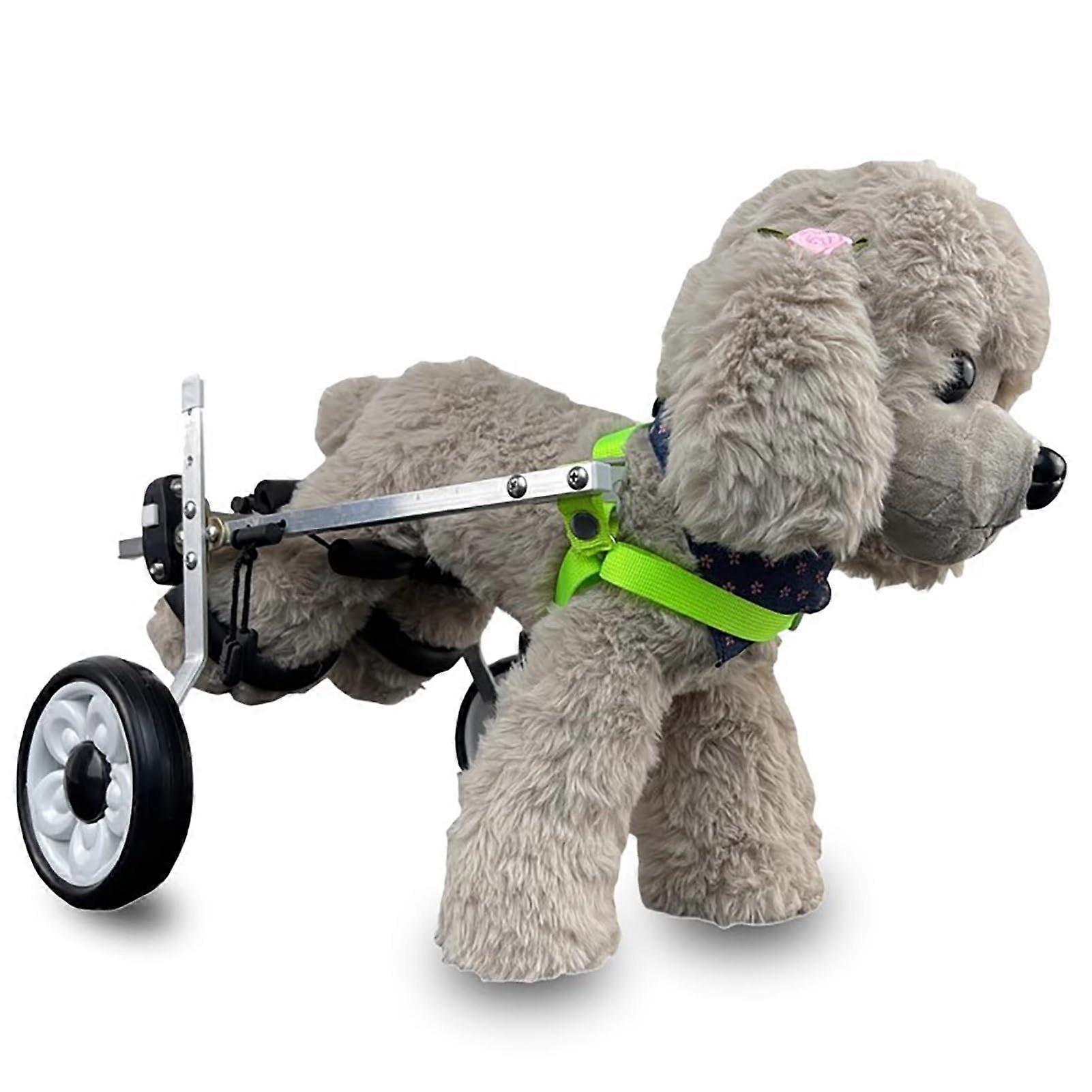 Fully supportive dog wheelchair, adjustable for large, medium, small dogs.