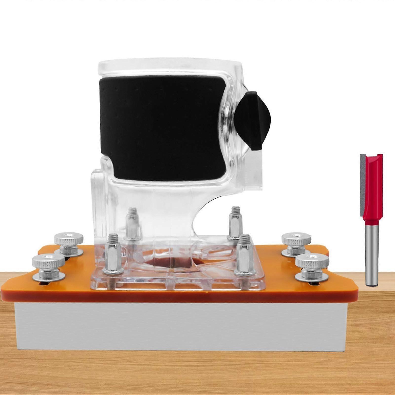 Groove aging, groove holder for router  tool trimming machine with groove positioning