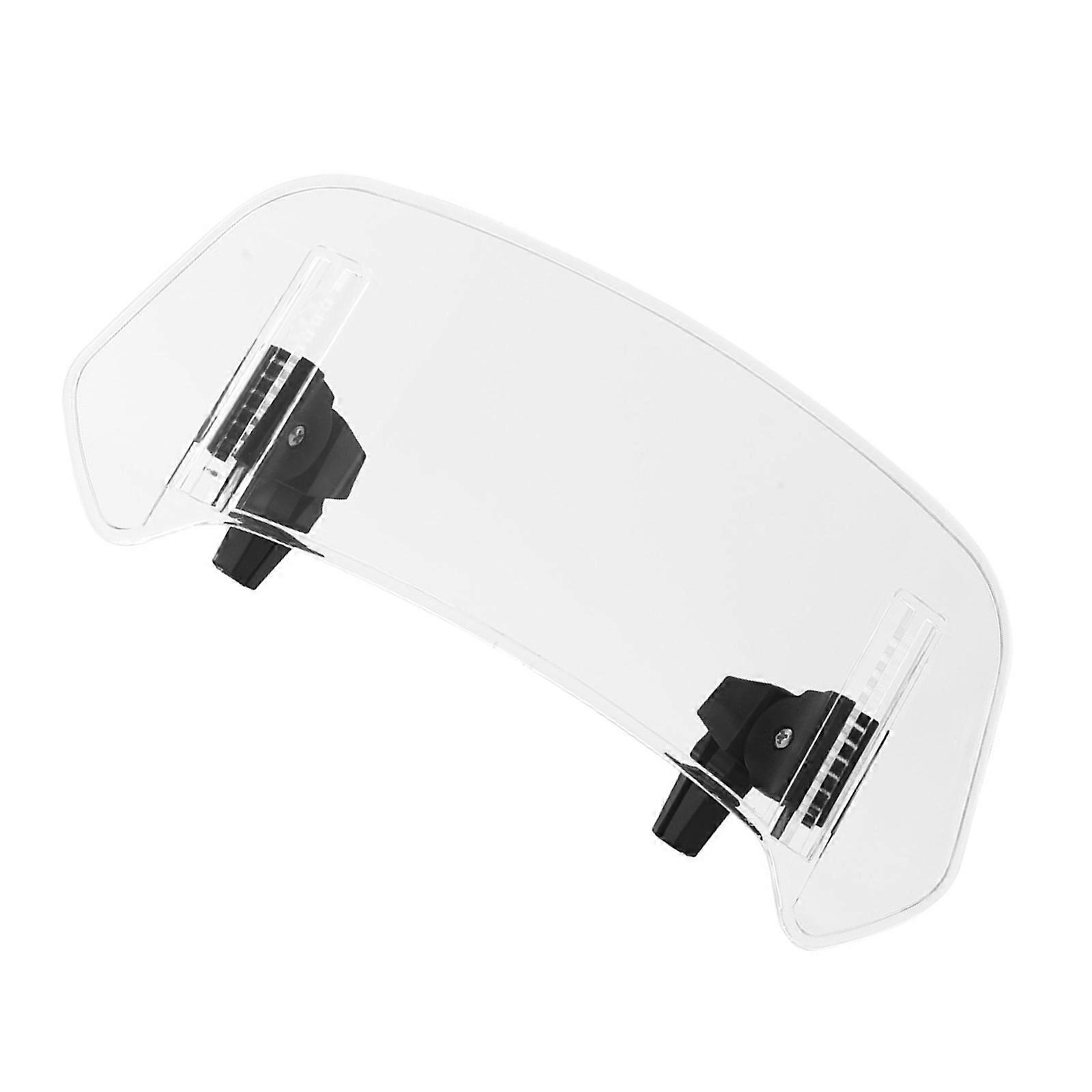 Adjustable Motorcycle Windshield Extension Spoiler Air Deflector Clamp On Windscreen Deflector for Ridings Comfortable Multicolor