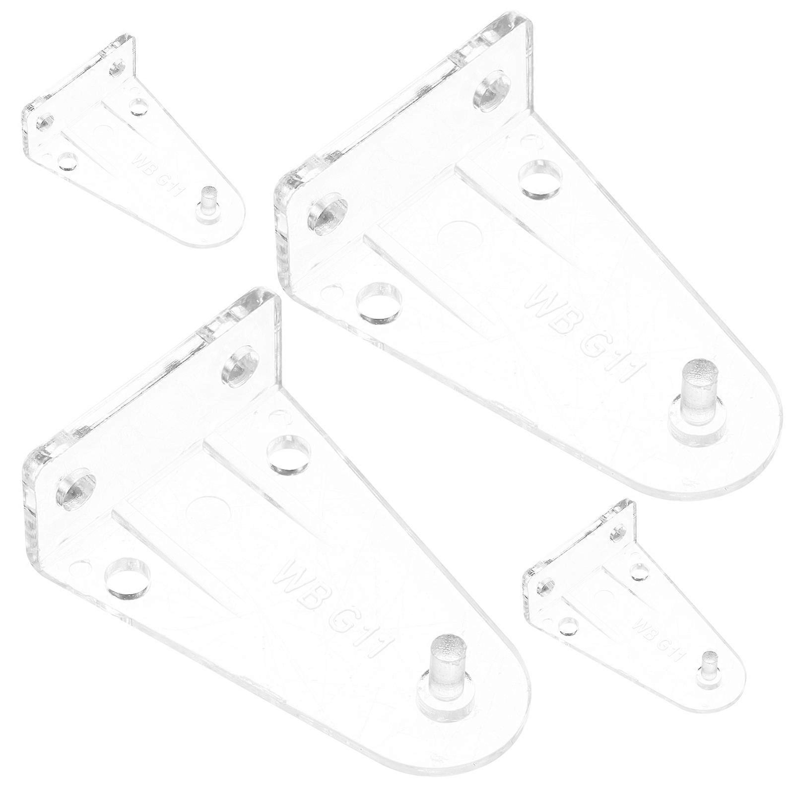 Transparent POM Blinds Hold Down Brackets for Window Blind 4pcs Each