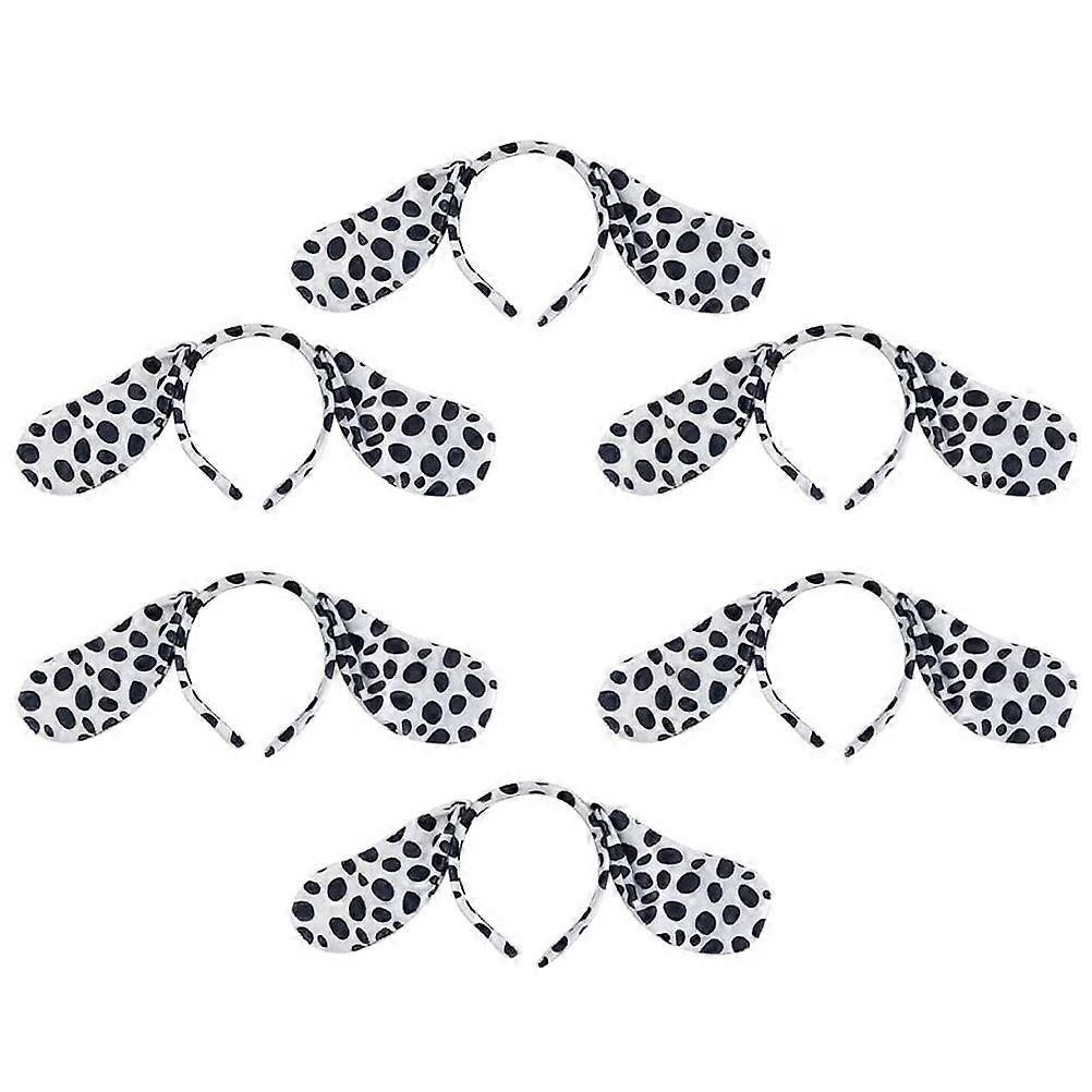 6pcs Animal Ear Hair Hoops for Creative Party Headdresses – High Elasticity Themed Event Dress Up Accessory