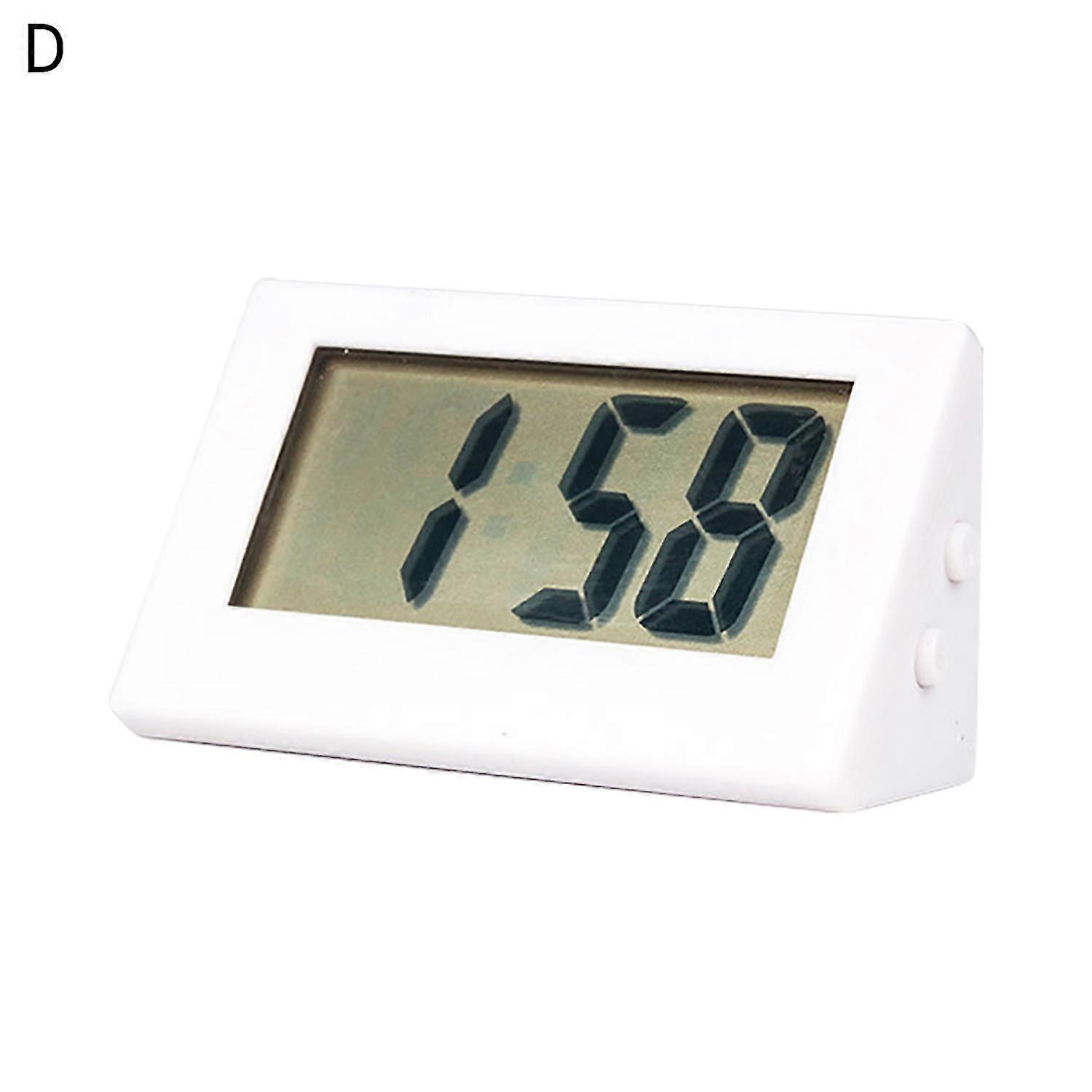 Electronic Clock Self-adhesive Mini LCD Display Large Screen Table Dashboard Desk Digital Clock forD SZRH AC-