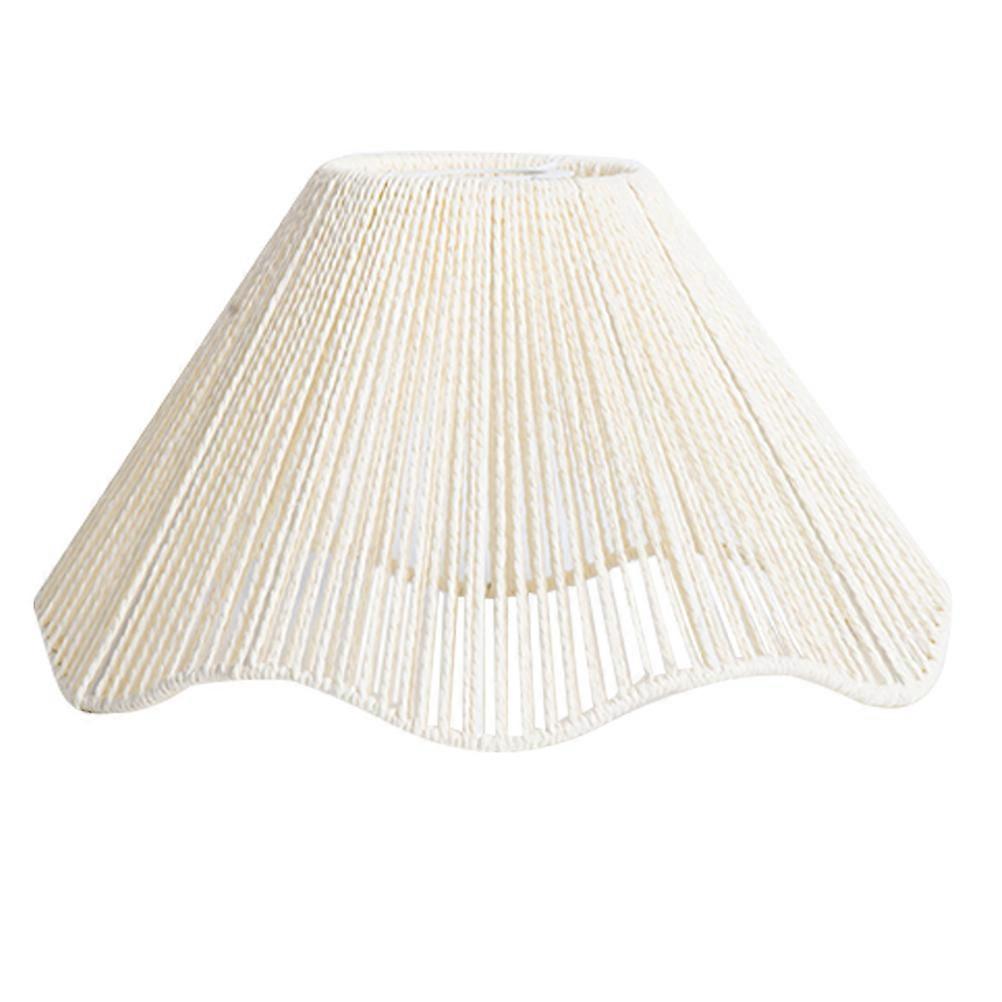 It sounds like you're referring to a product listing or description for a **woven light cover retro paper string ceiling lampshade**. Here's a