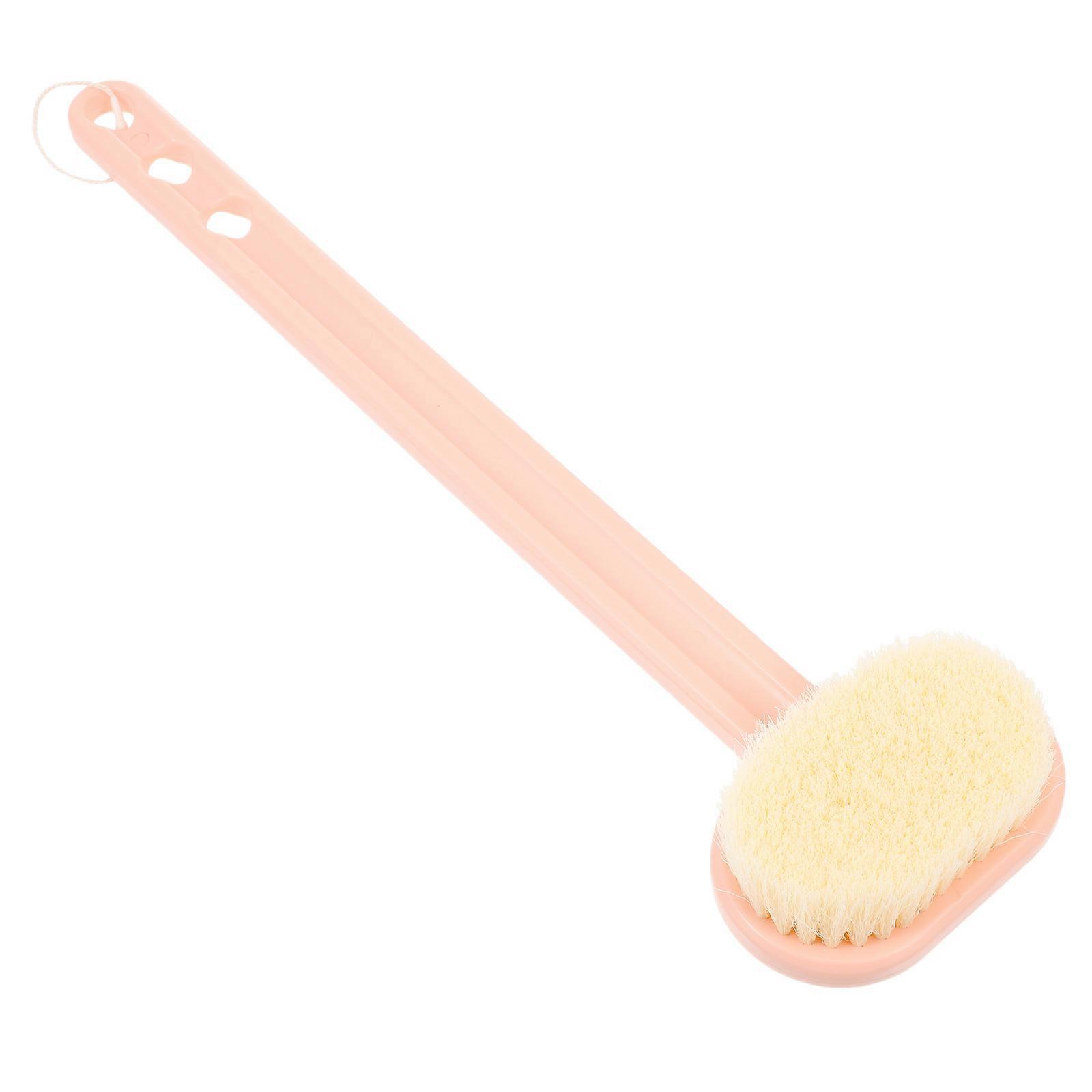 Body Bath Brush Household Bathing Use Long Handle Design Nylon PP Back Scrubber 14.6×3.9×1.4in 1Pcs
