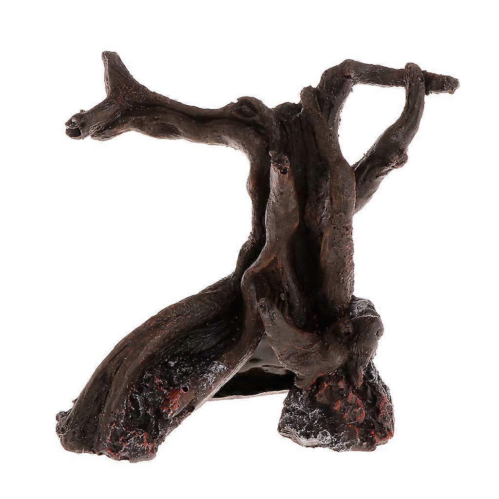 Resin Aquarium Ornament For Betta Shelter Tree Trunk Spawning Habitat, Durable Tank Decor, Assorted Sizes
