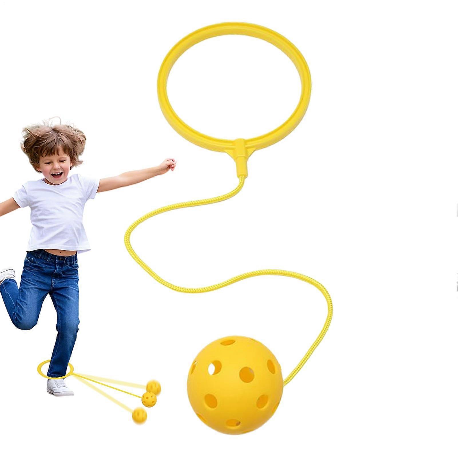 Skip Ball Springring with a paw in various colors Jump ring Outdoor fitness coordination game active toy for yellow