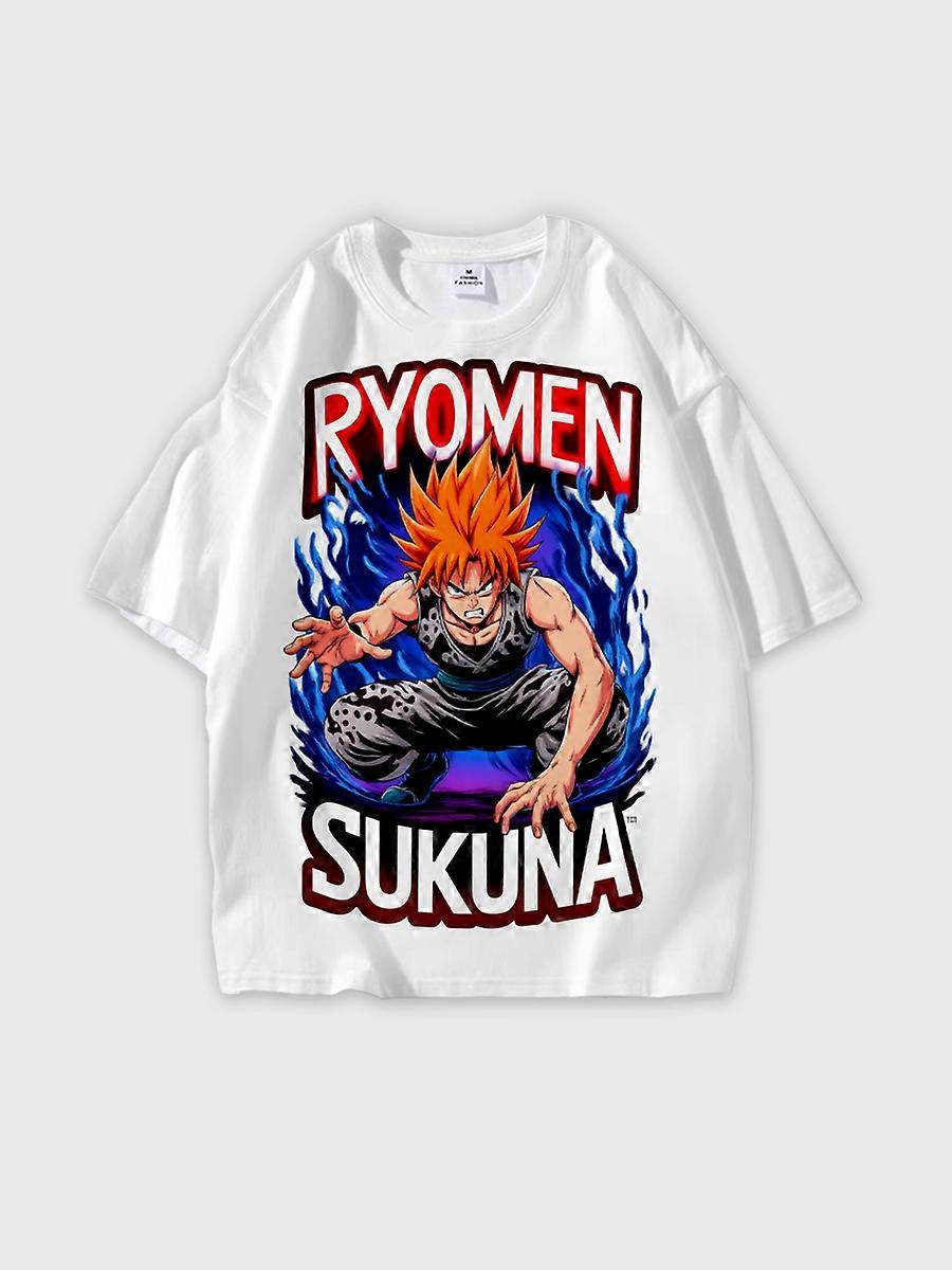 T-shirt round neck Cartoon Pattern loose short sleeve E3756