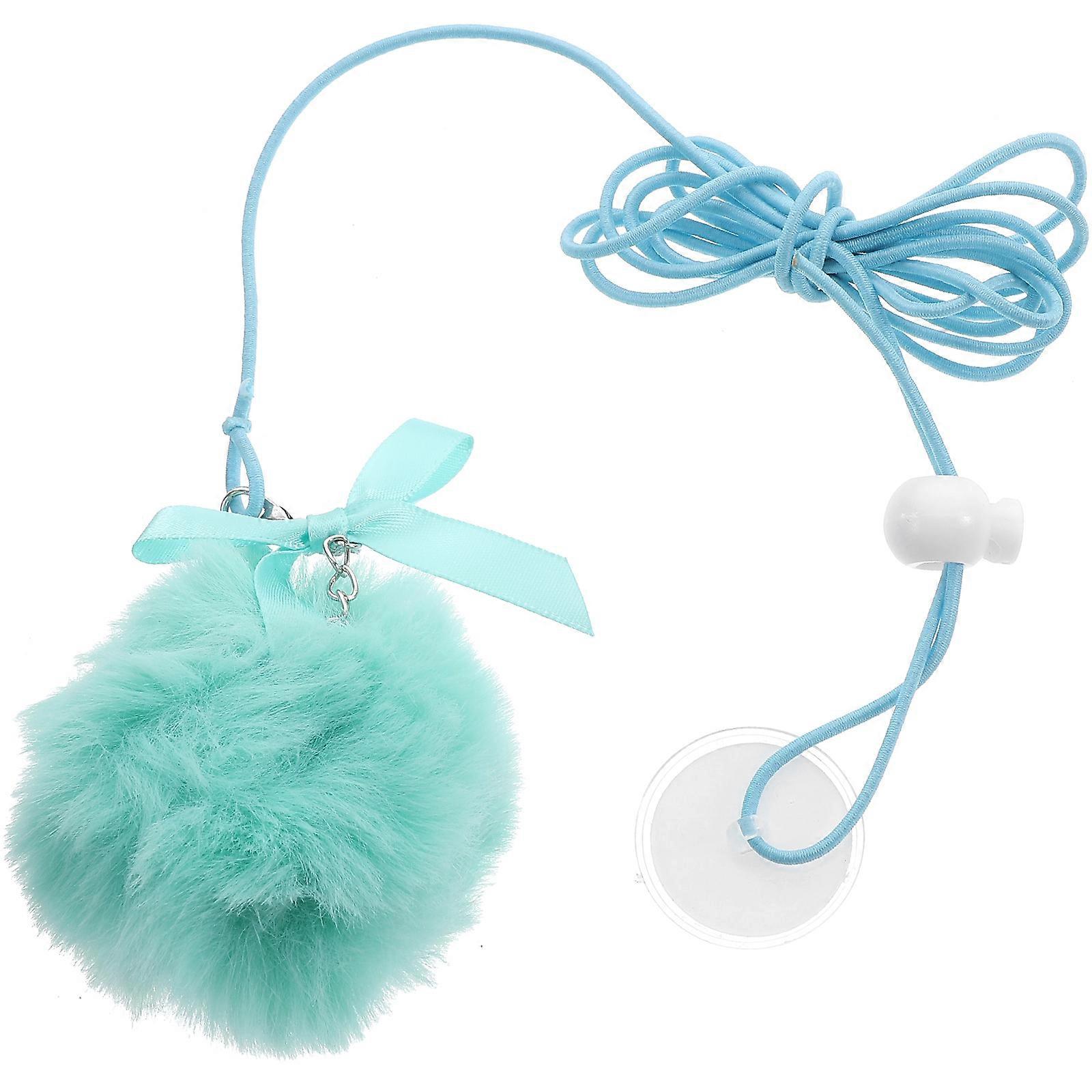 Elastic Rope Cat Toy Indoor Teasing Toy For Pets 6.50x6.50cm Sky-Blue Designed For Cat Entertainment 1 Set
